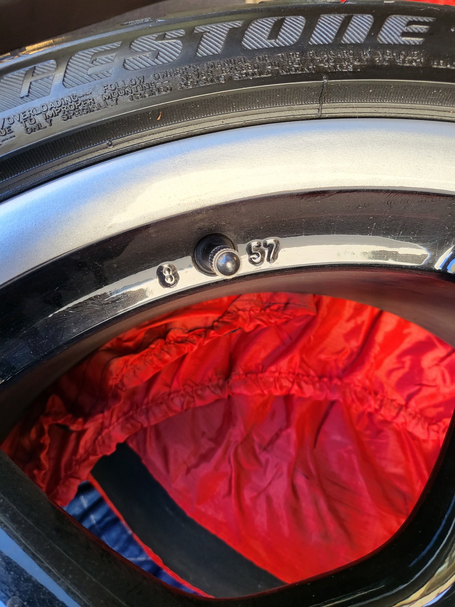 Wheels and Tires/Axles - Mint powder coated Lobster Claw Wheels with Bridgestone Potenza - Used - 2005 to 2012 Porsche 911 - San Ramon, CA 94582, United States