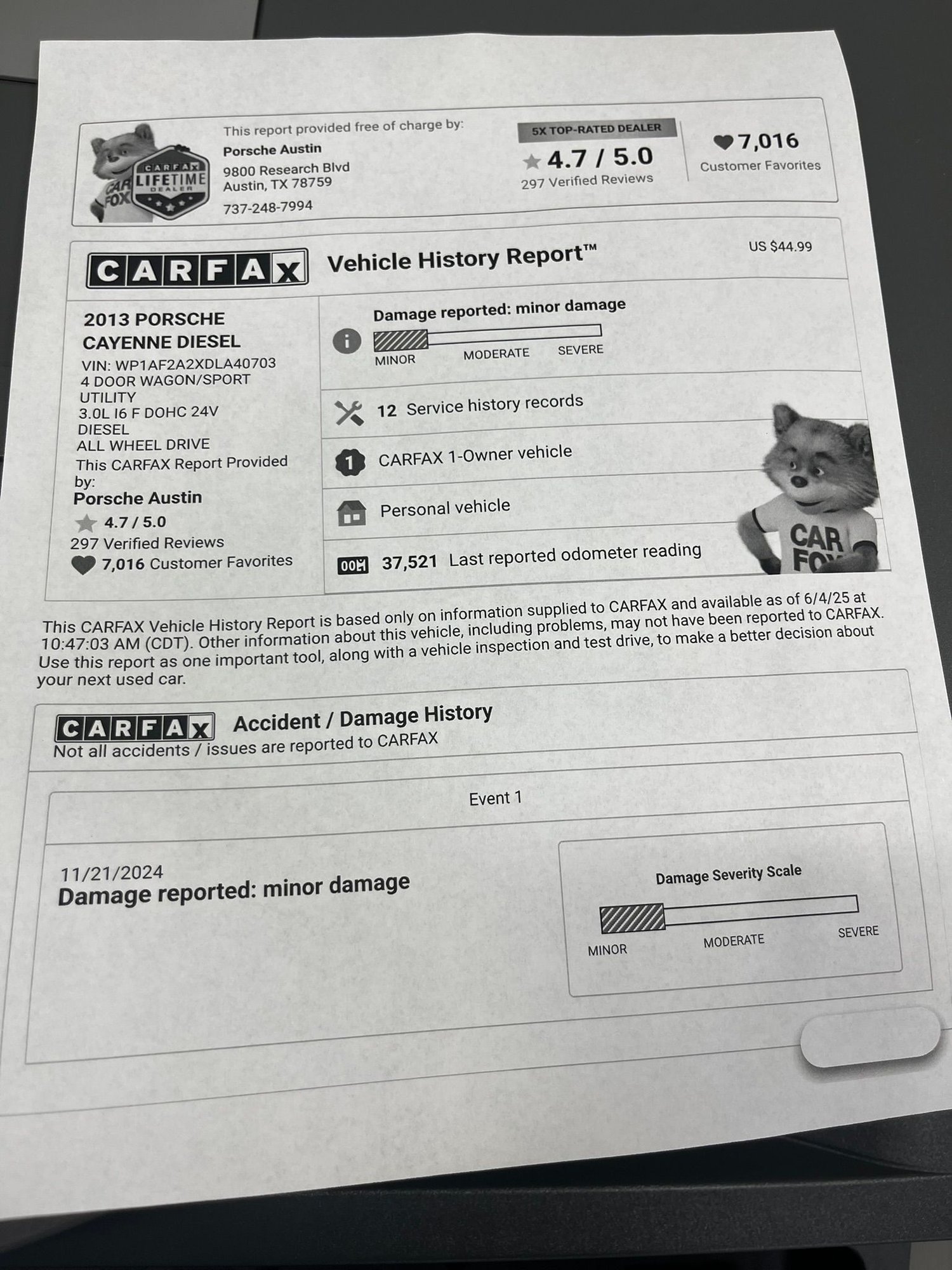 2013 Porsche Cayenne - 2013 Cayenne Diesel for Sale - 40k miles with PASM & Porsche Entry & Drive - Used - VIN WP1AF2A2XDLA40703 - 46,000 Miles - 6 cyl - AWD - Automatic - SUV - Black - Houston, TX 77007, United States