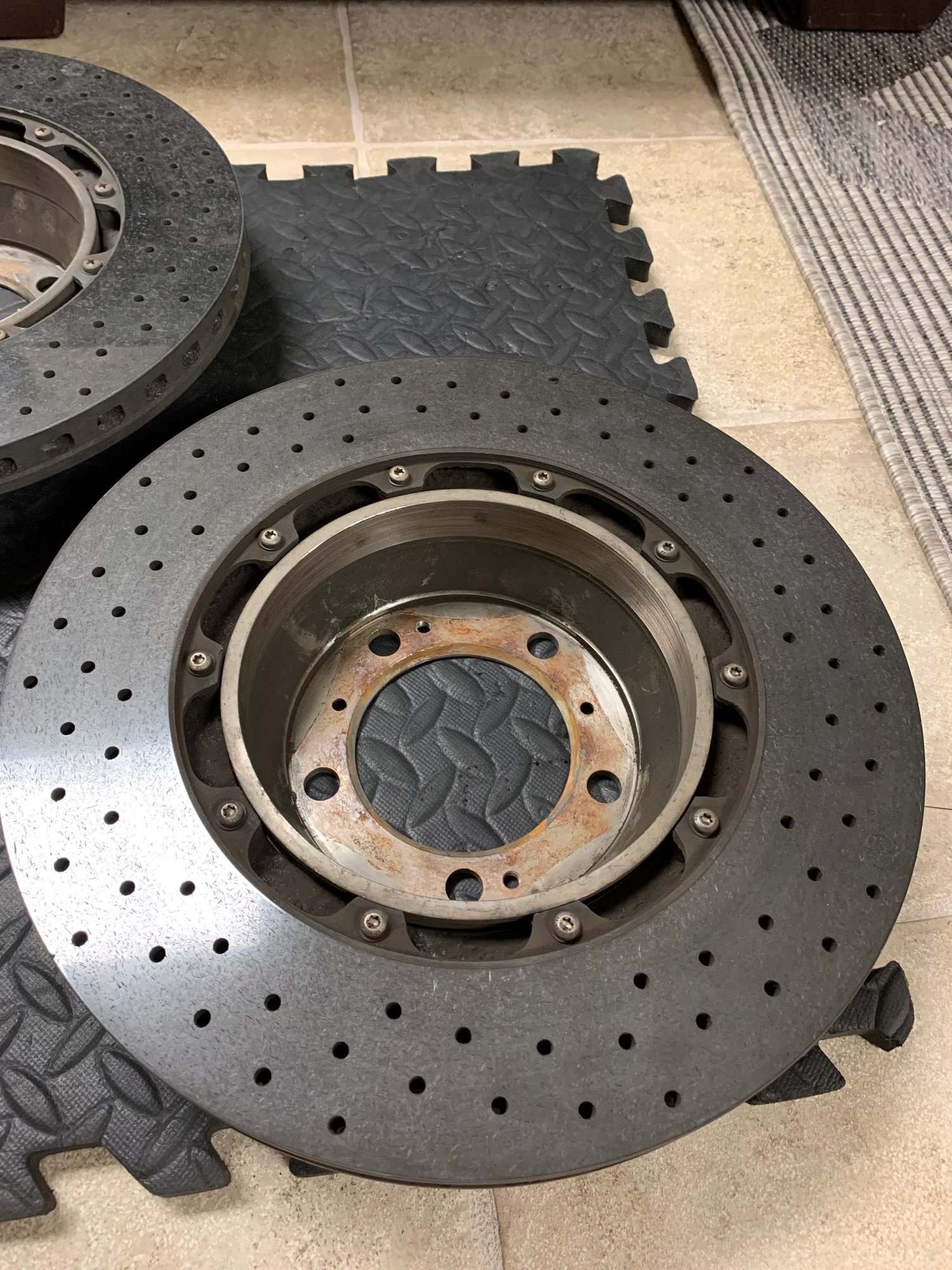 Brakes - Two 996/997 350MM PCCB Rear Left Rotors No chips or surface issues - $1500 each - Used - 0  All Models - Palos Heights, IL 60463, United States