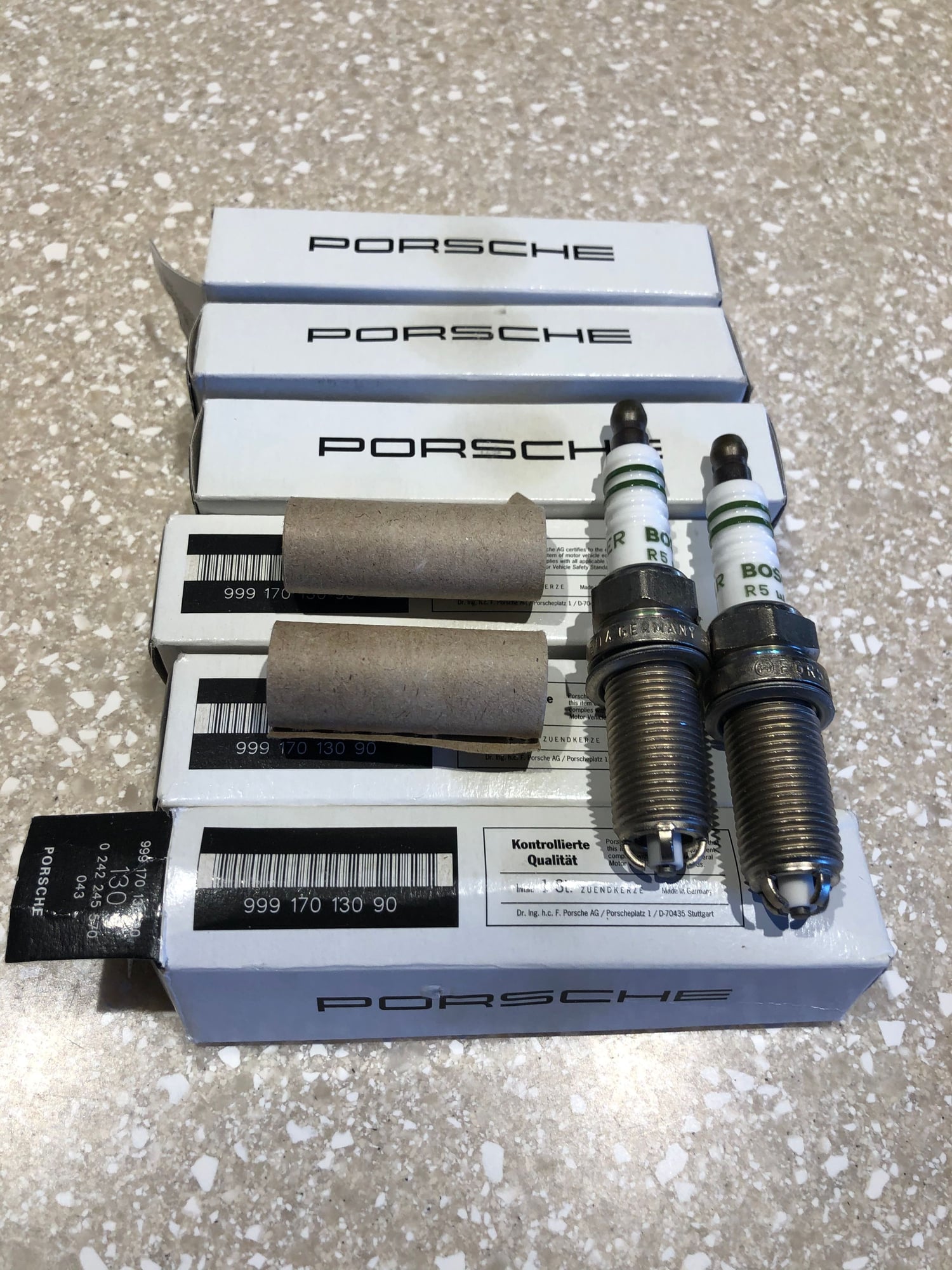 Engine - Electrical - 6 new Porsche spark plugs p/n 999 170 130 90. - New - 2014 to 2016 Porsche Panamera - 2012 to 2014 Porsche Panamera - 2013 to 2014 Porsche Cayenne - St. Charles, IL 60175, United States