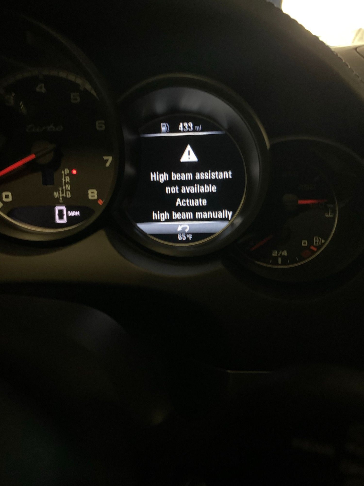 High Beam Assistant Warning Rennlist Porsche Discussion Forums