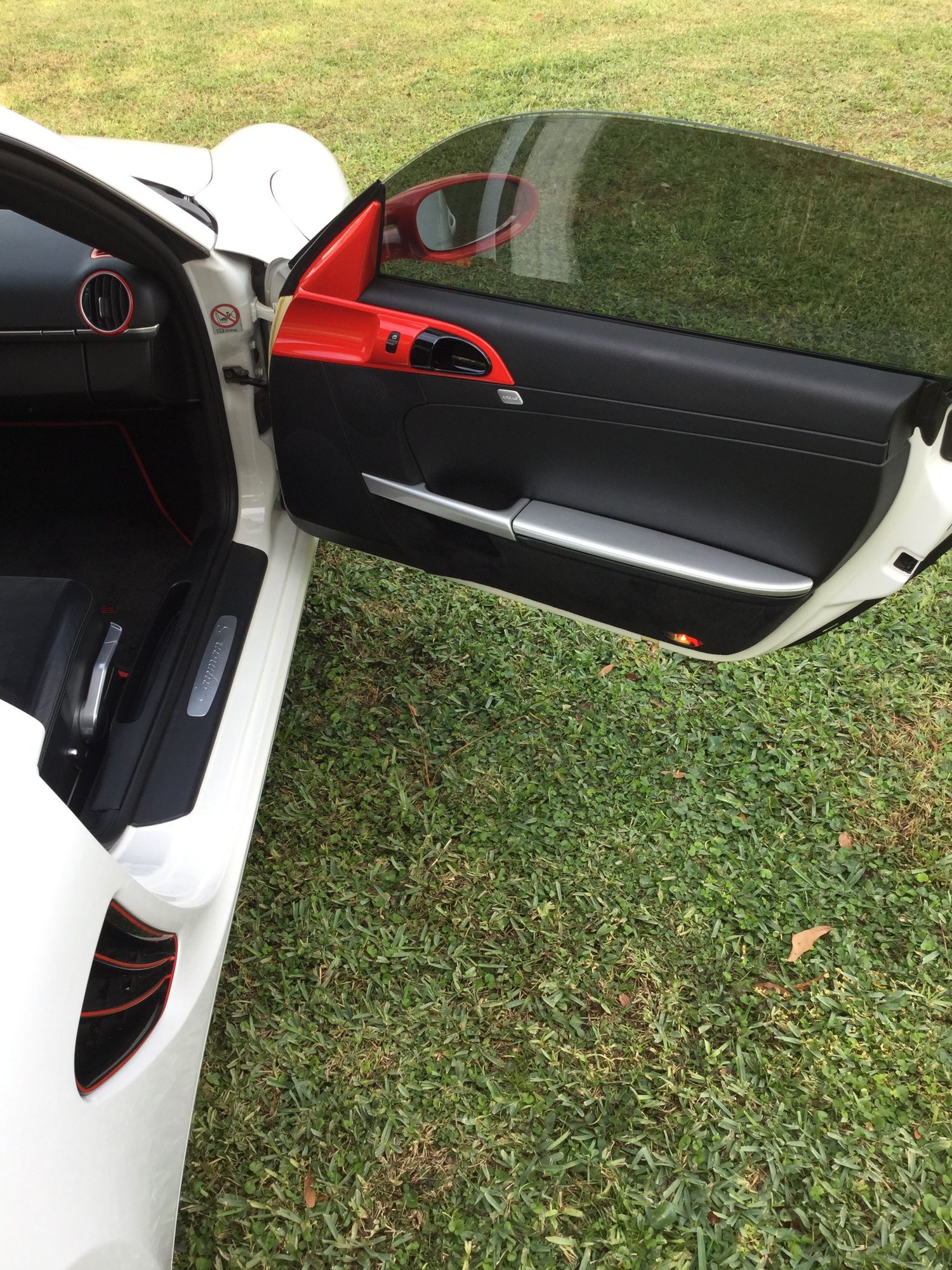 2006 Porsche Cayman - 2006 Cayman S white with red and black accents - Used - VIN WP0AB29846U782890 - 104,322 Miles - 6 cyl - 2WD - Manual - Coupe - White - Tampa, FL 33624, United States