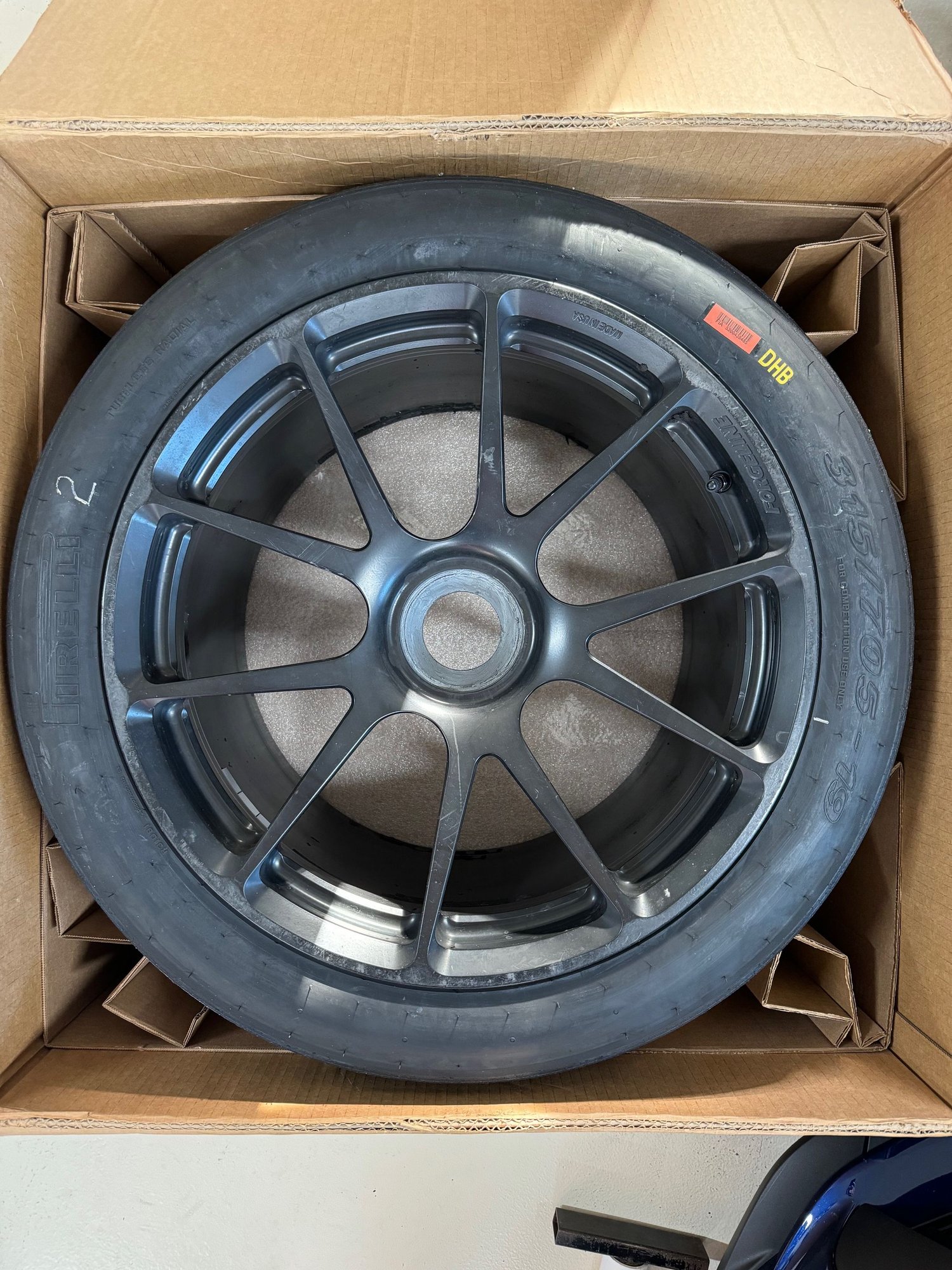 Wheels and Tires/Axles - Set of four Satin Black Forgeline GS1R wheels shod w/ used Pirelli PZero slicks - Used - -1 to 2026  All Models - Port Orange, FL 32127, United States