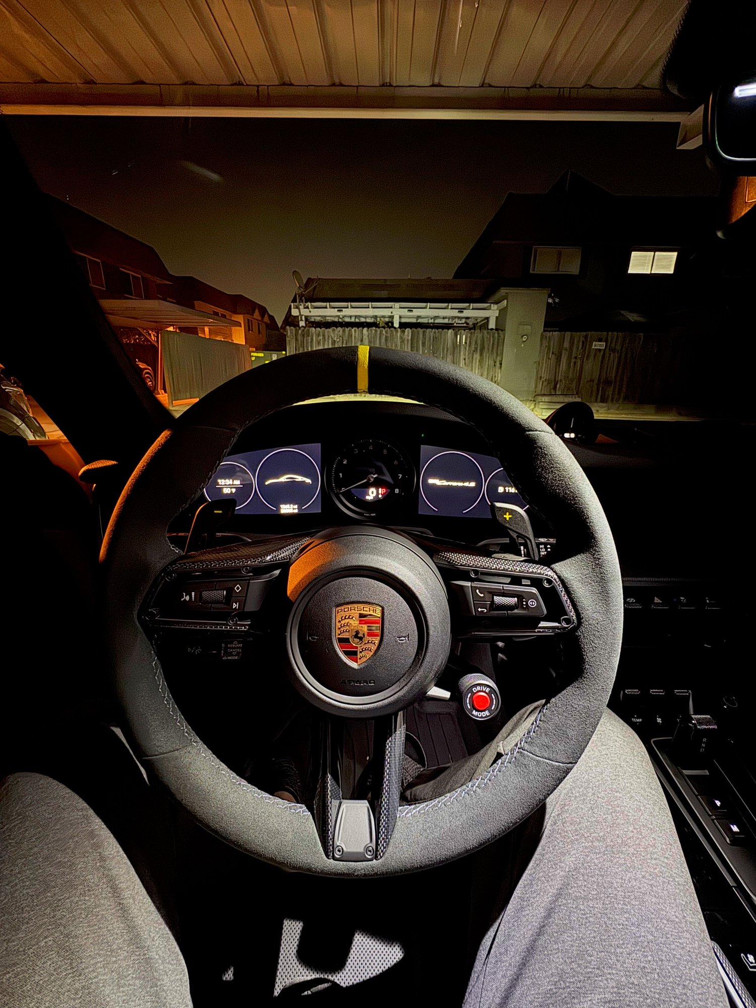 Interior/Upholstery - FS: Race-Tex Carbon Fiber Sport Steering Wheel (992) - Used - 2020 to 2025 Porsche 911 - Los Alamitos, CA 90720, United States