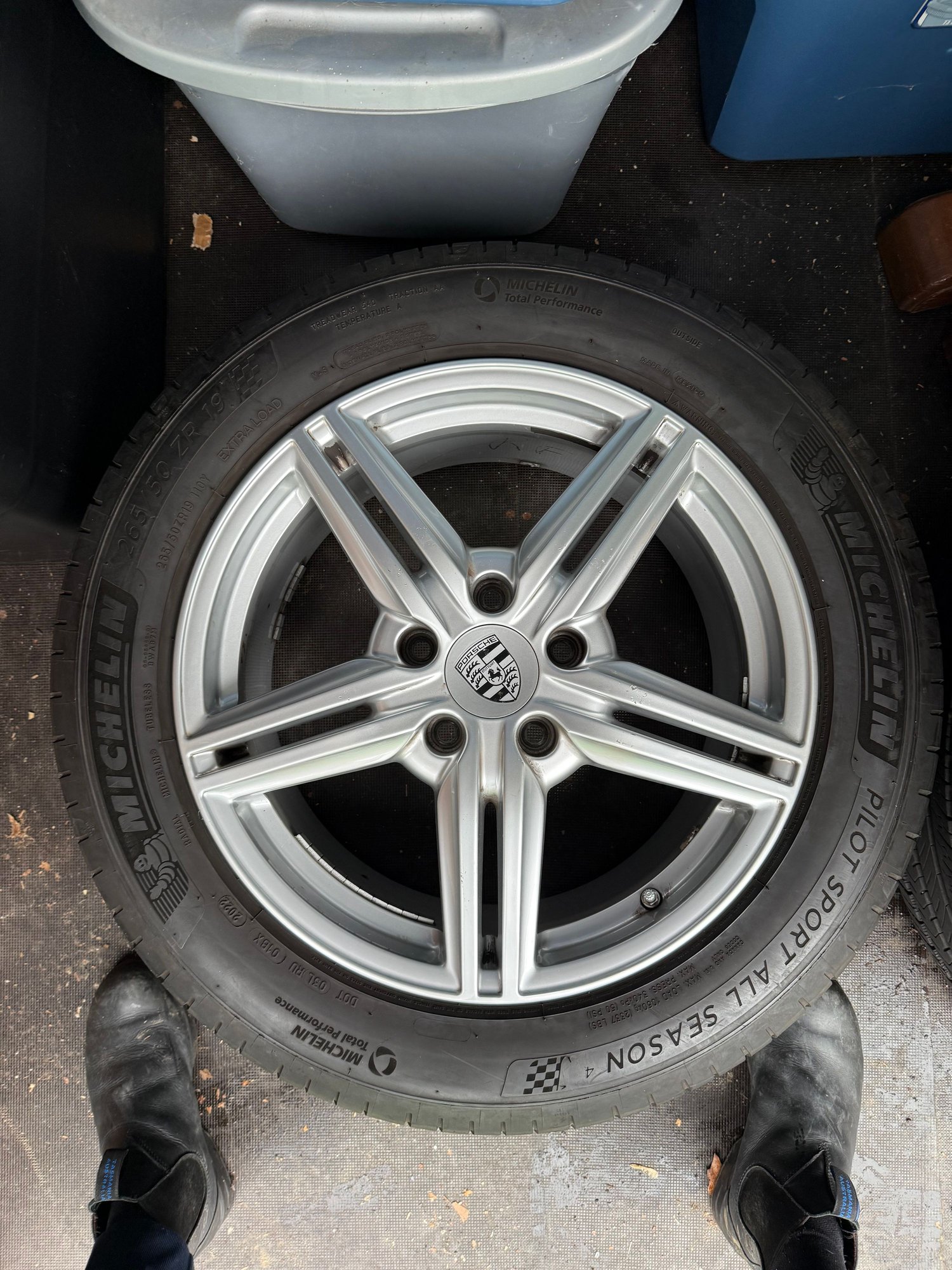 Wheels and Tires/Axles - 19" Turbo Wheels with Michelin Pilot All Seasons off 958 Cayenne - Used - 2011 to 2018 Porsche Cayenne - Philadelphia, PA 19128, United States