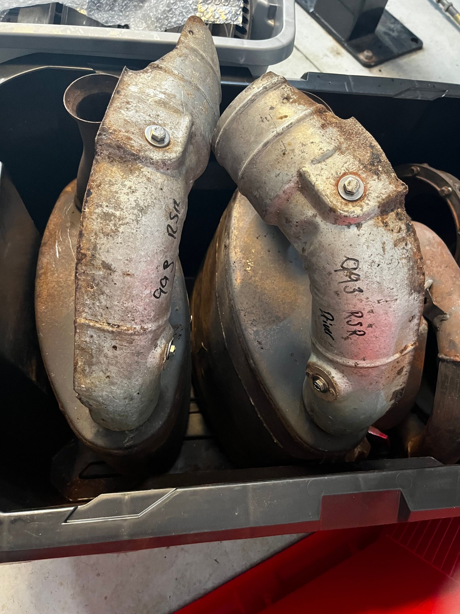 Engine - Exhaust - 993 RSR (Robin Sun) mufflers - Used - 1995 to 1998 Porsche 911 - Tampa, FL 33629, United States