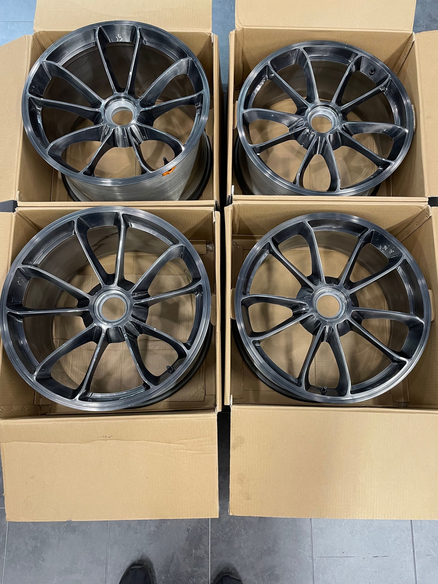 Wheels and Tires/Axles - 991 GT3 OEM Wheels with custom brushed finish - Used - 2015 to 2019 Porsche 911 - Harrisonburg, VA 22801, United States