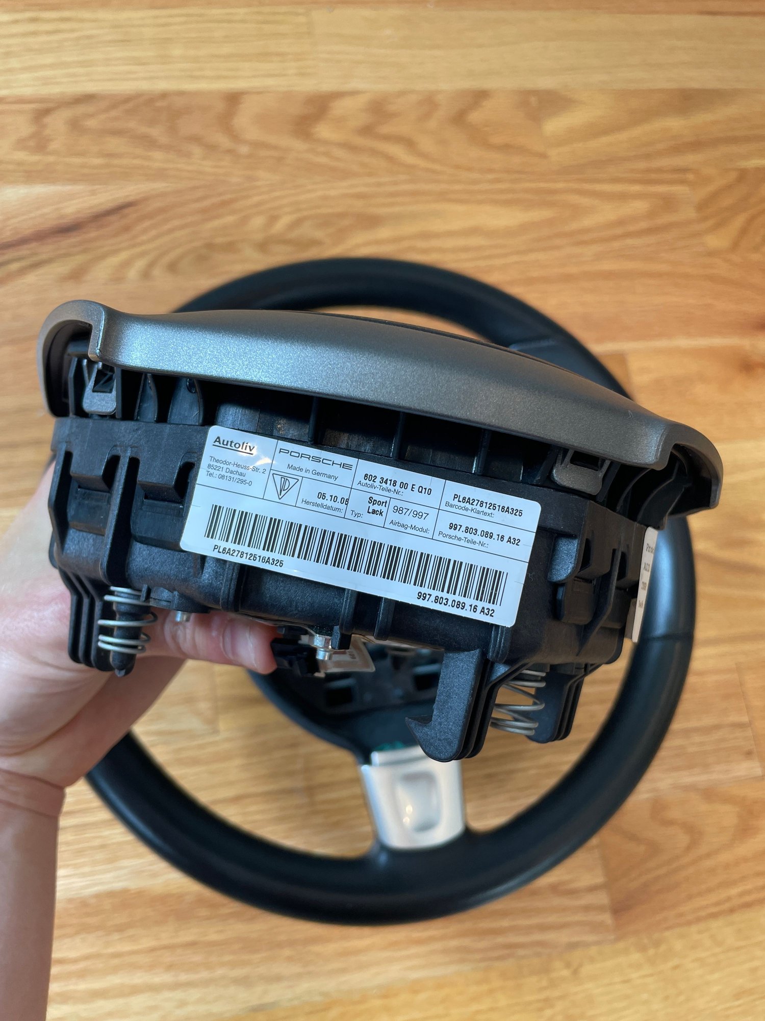 Interior/Upholstery - 997 / 987 OEM Sport Steering Wheel & Airbag - Tiptronic - Used - -1 to 2026  All Models - Boston, MA 02127, United States
