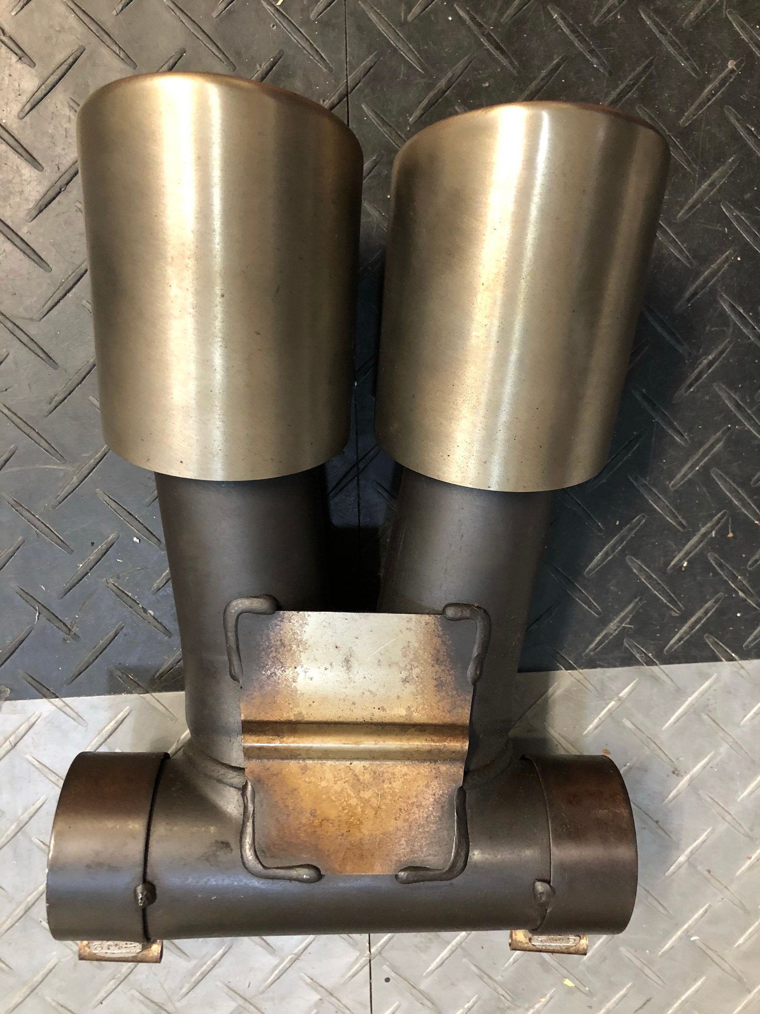 Engine - Exhaust - Cayman S Exhaust Tip - Brushed Stainless Steel - Used - 2012 to 2016 Porsche Boxster - 2012 to 2016 Porsche Cayman - Hermosa Beach, CA 90254, United States