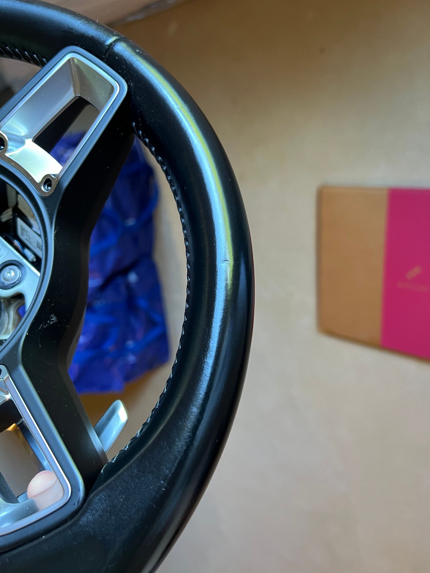 Interior/Upholstery - 991.2 GT Sport (GT3) Style Leather Steering Wheel - Used - 2015 to 2019 Porsche Cayman GT4 - 2012 to 2019 Porsche 911 - St. Joseph, MI 49085, United States