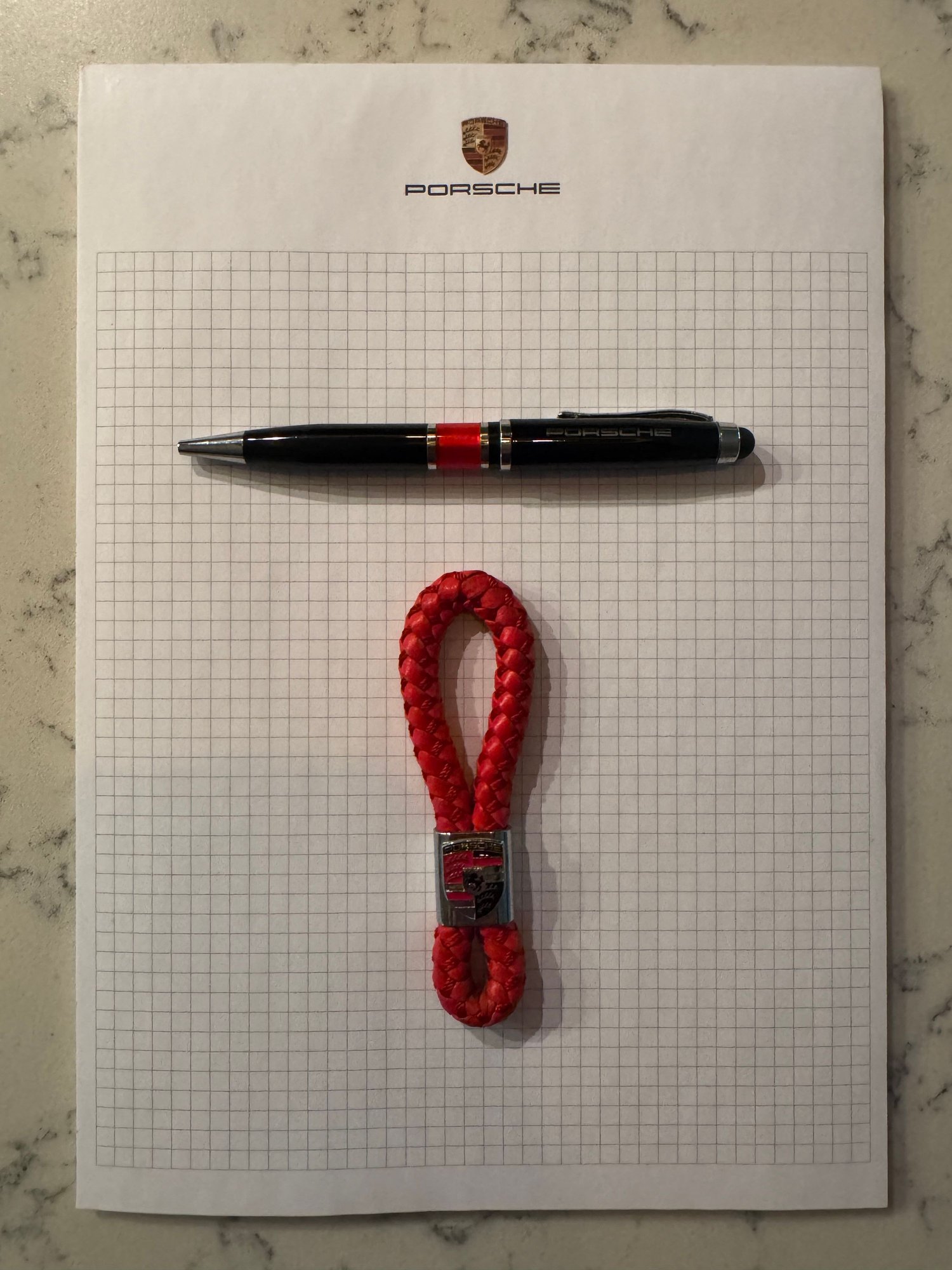 Accessories - New Porsche Notepad with Porsche Pen and KeyChain. - New - All Years  All Models - Marlton, NJ 08053, United States