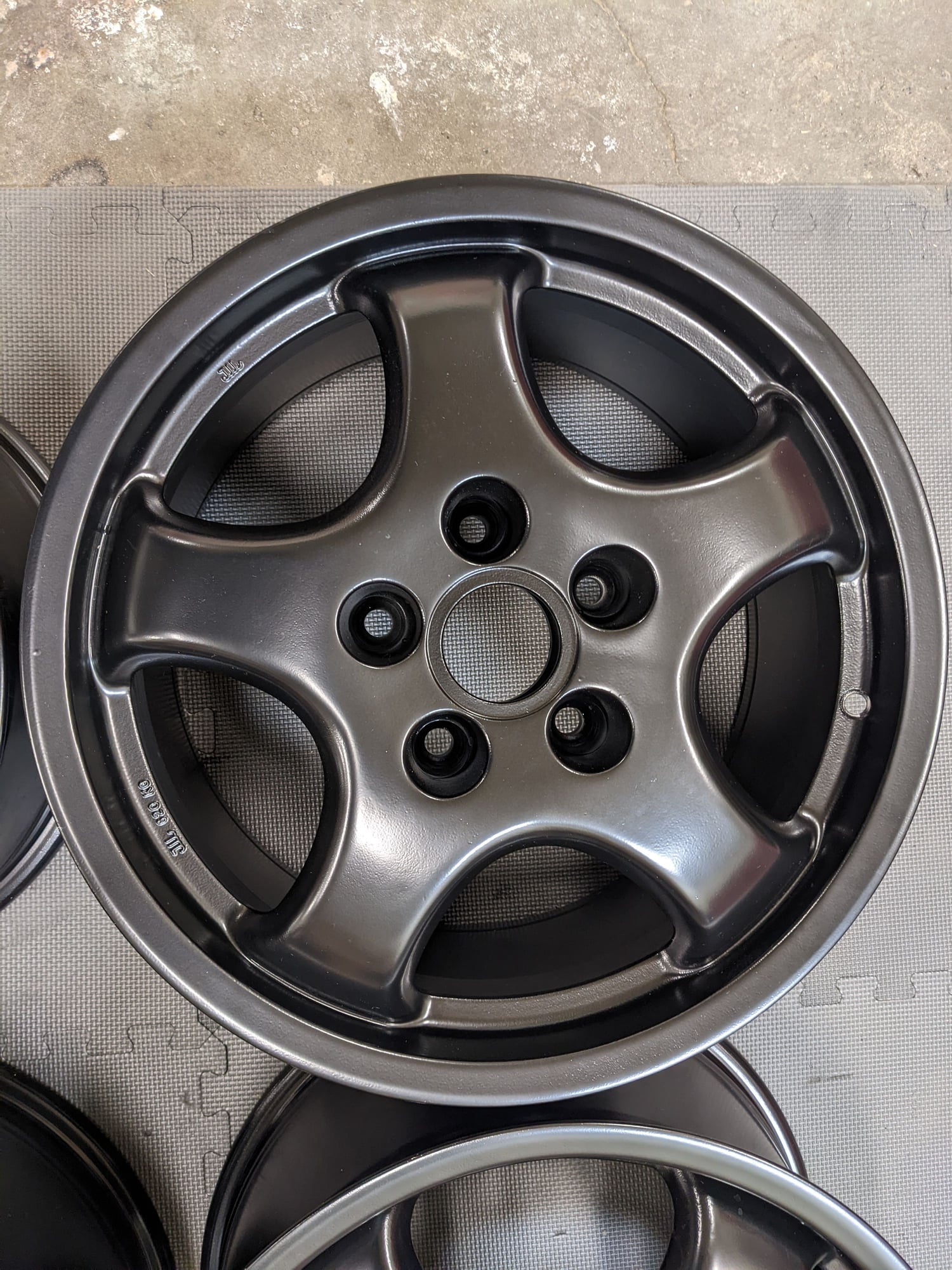 Wheels and Tires/Axles - Porsche 911 Cup 1 Italy Replica 17"x7" ET 52 17"x9.5" ET 47 964/993 Black Powder Coat - New - 1989 to 1999 Porsche 911 - Pebble Beach, CA 93953, United States