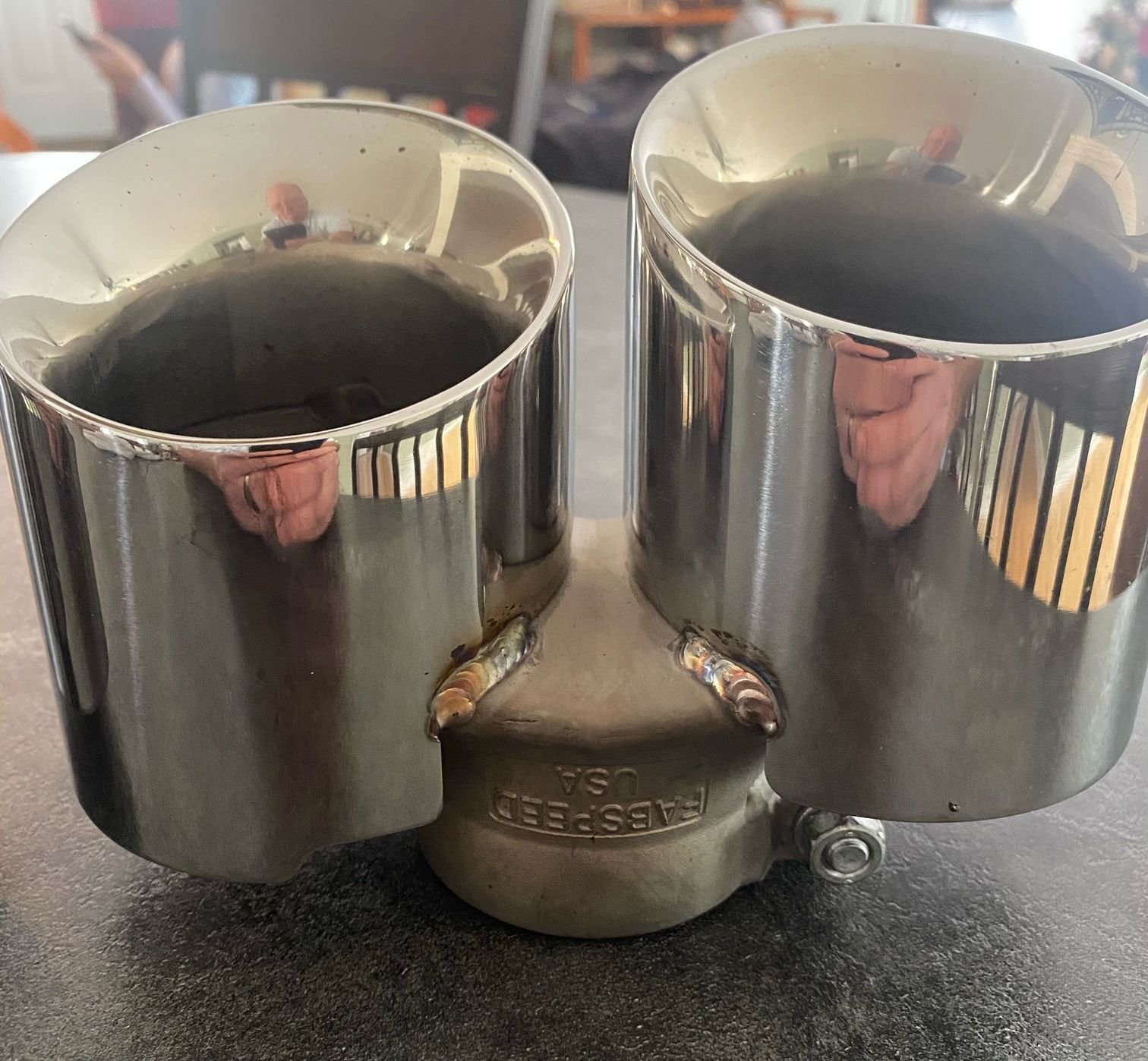 Engine - Exhaust - Fabspeed 997.1 Carrera Deluxe Quad-Style Tips (2005-2008)- Polished Stainless Steel - Used - 2005 to 2008 Porsche 911 - Chews Landing, NJ 08012, United States