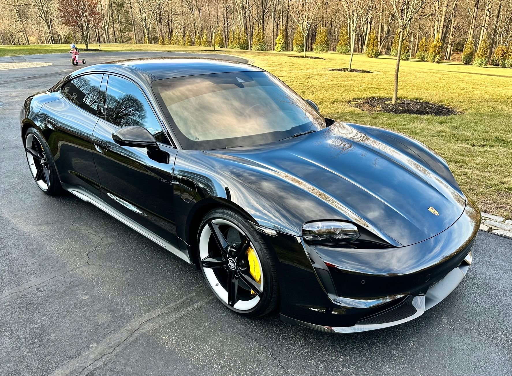 2021 Porsche Taycan - 2021 Taycan Turbo S Black/Red (Philly Area) - Used - VIN WP0AC2Y14MSA62258 - 4,500 Miles - Other - 4WD - Automatic - Sedan - Black - Chadds Ford, PA 19317, United States