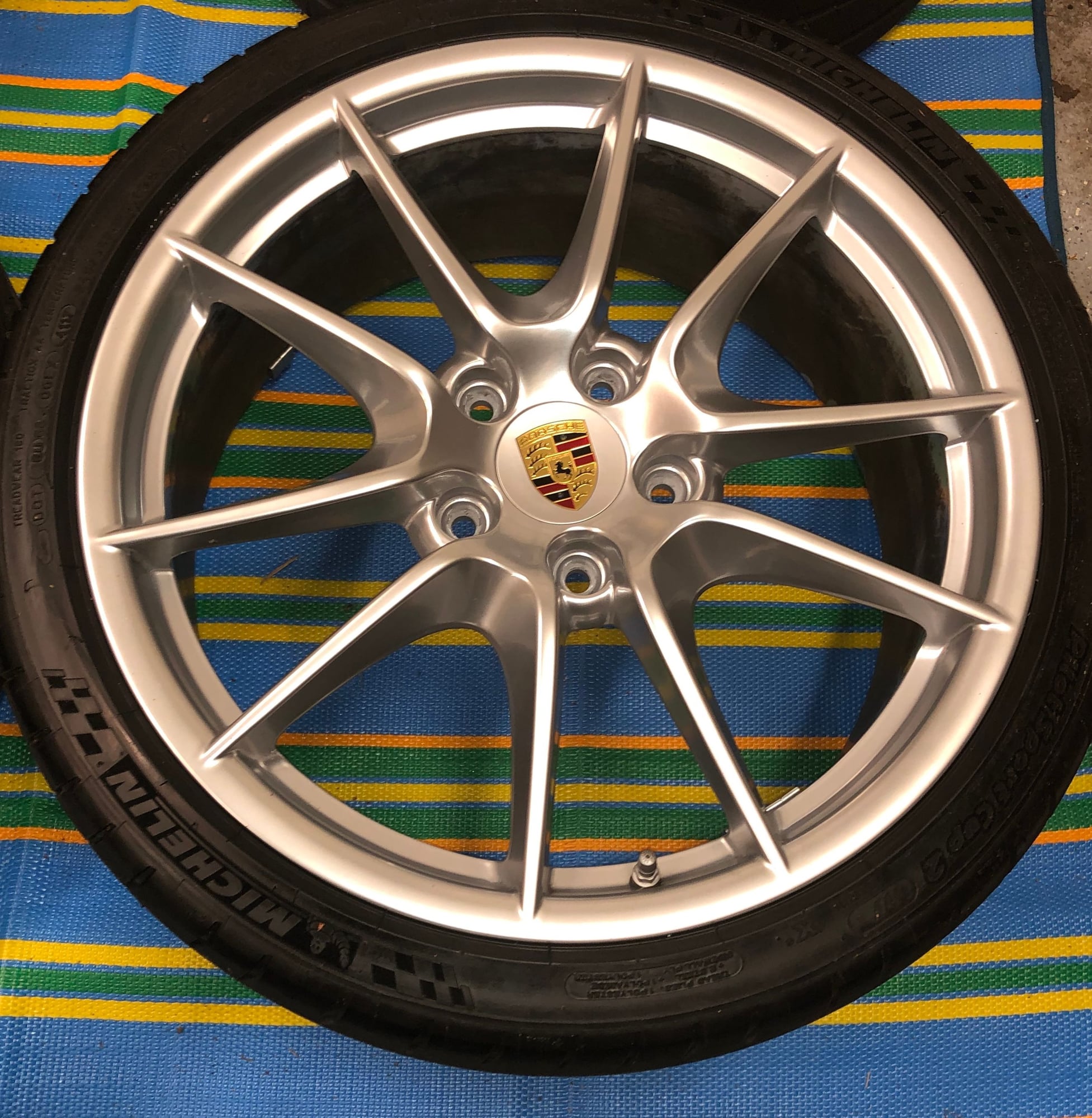 Wheels and Tires/Axles - OEM Carrera S Wheel Tire Set 20" Narrow Body 991 Michelin Pilot Sport Cup 2 like new - Used - 2012 to 2019 Porsche 911 - Weston, MA 02493, United States