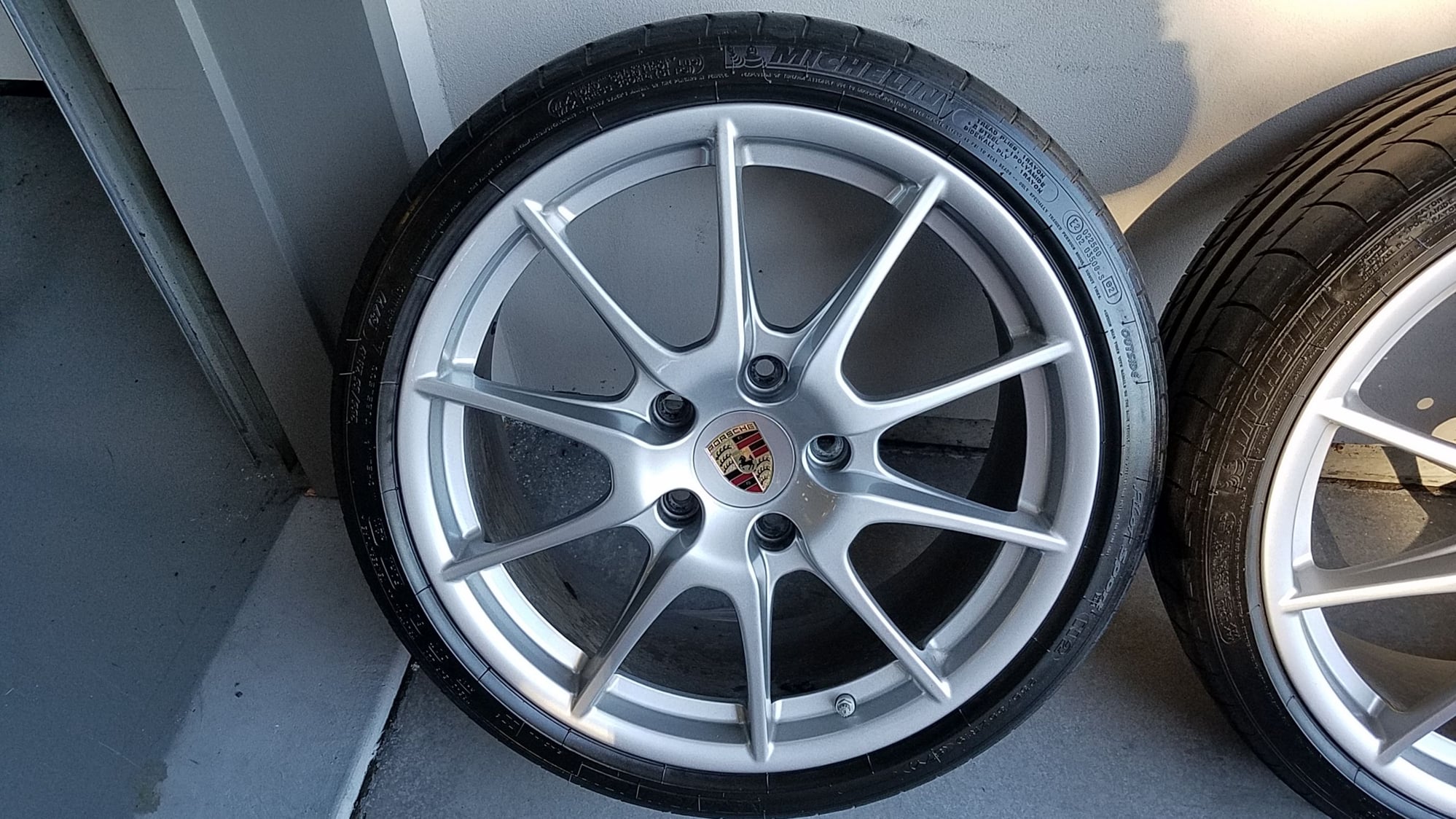 Wheels and Tires/Axles - FS NorCal - 987 Cayman R/986 Boxster Spyder OEM 19 silver wheels set w Michelin PS2 - Used - 1999 to 2012 Porsche Boxster - 2006 to 2012 Porsche Cayman - Corte Madera, CA 94925, United States