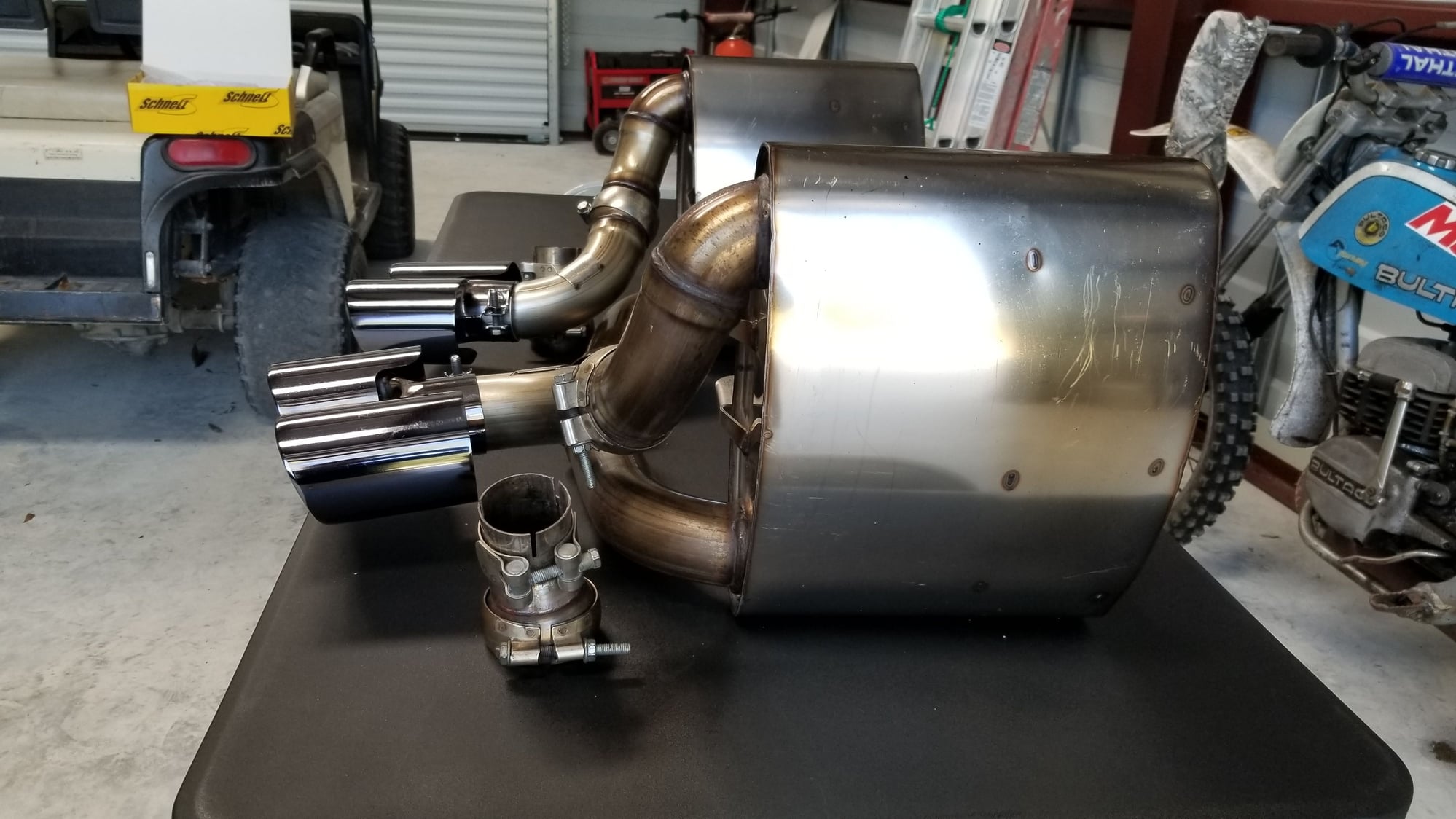 Engine - Exhaust - 05-08 carrera Milltek exhaust with Schnell black chrome tips  Mint!!!! - Used - 2005 to 2008 Porsche 911 - N Ft Myers, FL 33917, United States
