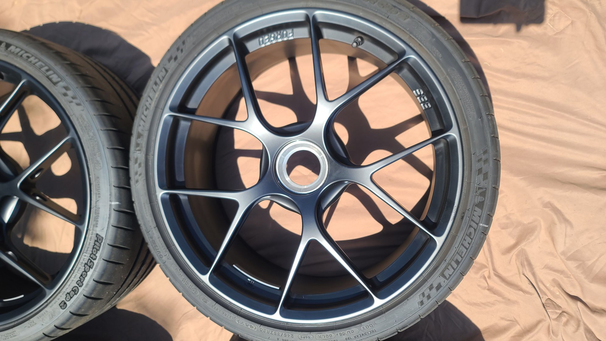 Wheels and Tires/Axles - 991 Porsche GT3 Centerlock BBS FI-R Wheels w/ Michelin Pilot Sport Cup 2 Tires - Used - 2014 to 2019 Porsche GT3 - Saint Louis, MO 63385, United States