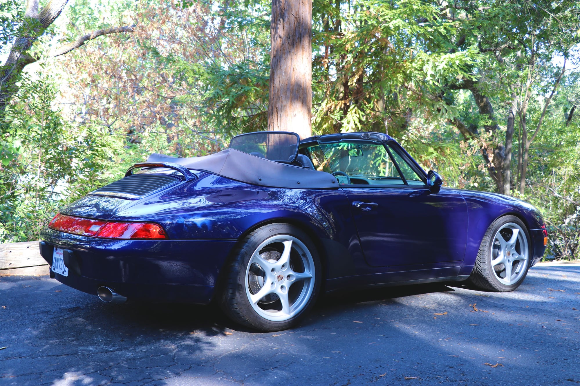 1995 Porsche 911 - **FOR SALE** Iris Blue over Classic Grey 1995 Carrera 2 Cabriolet - New Top! - Used - VIN WP0CA2999SS340410 - 87,000 Miles - 6 cyl - 2WD - Manual - Convertible - Blue - Lafayette, CA 94549, United States