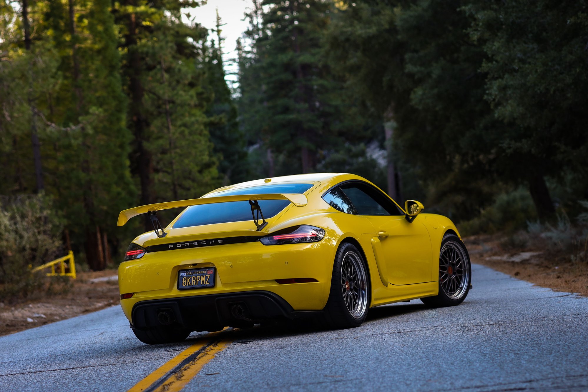 Exterior Body Parts - BBi 718/981 GT4 Wing Extensions - Used - 2016 to 2023 Porsche Cayman GT4 - Rosemead, CA 91770, United States