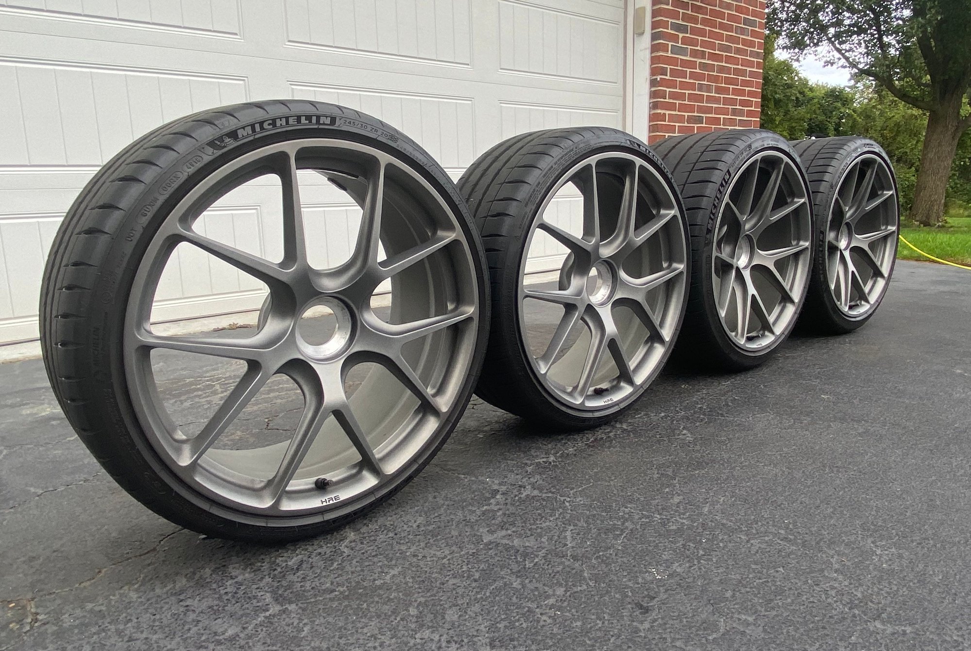 Wheels and Tires/Axles - HRE P101 20" Center Lock Wheels with Michelin PS4 Tires HUF TPMS 997 and 991 Fitment - Used - 2009 to 2016 Porsche 911 - Broomall, PA 19008, United States