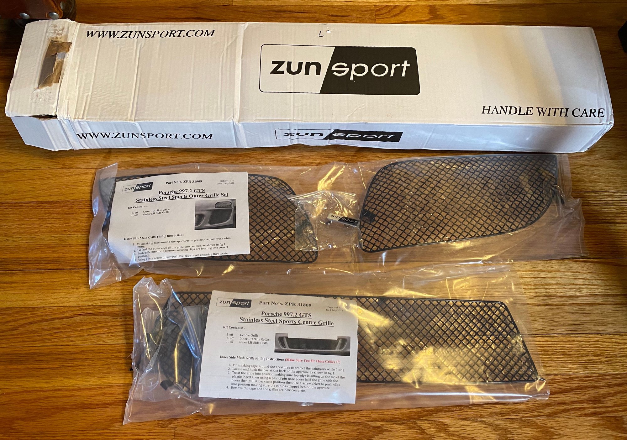 Accessories - New Zunsport 997.2 GTS - Front Grill Set - New - 2009 to 2012 Porsche 911 - Hoboken, NJ 07030, United States