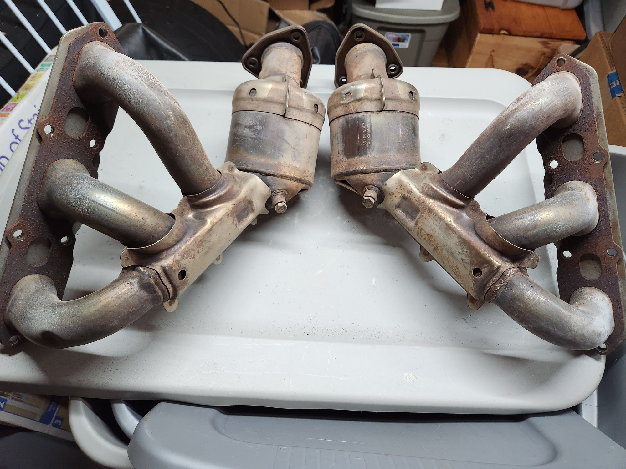 Engine - Exhaust - OEM Cayman 987.1 Exhaust Manifolds - Used - 2005 to 2008 Porsche Boxster - 2006 to 2008 Porsche Cayman - Salem, NH 03079, United States