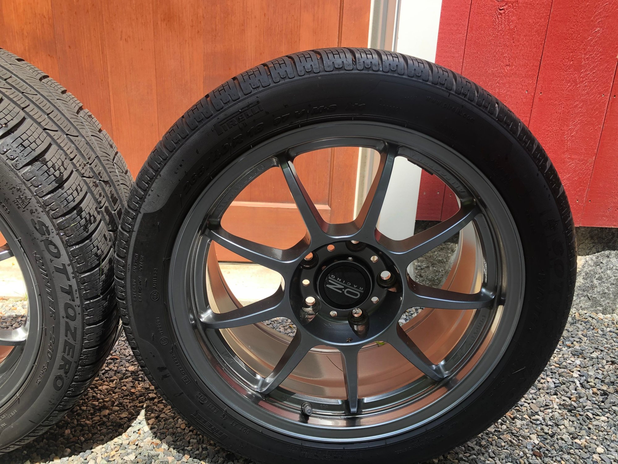 Wheels and Tires/Axles - Cayman 987 winter wheels and tires.  OZ Alleggerita HLT and Pirelli Sottozero - Used - 2009 to 2013 Porsche Cayman - Kent, CT 06757, United States