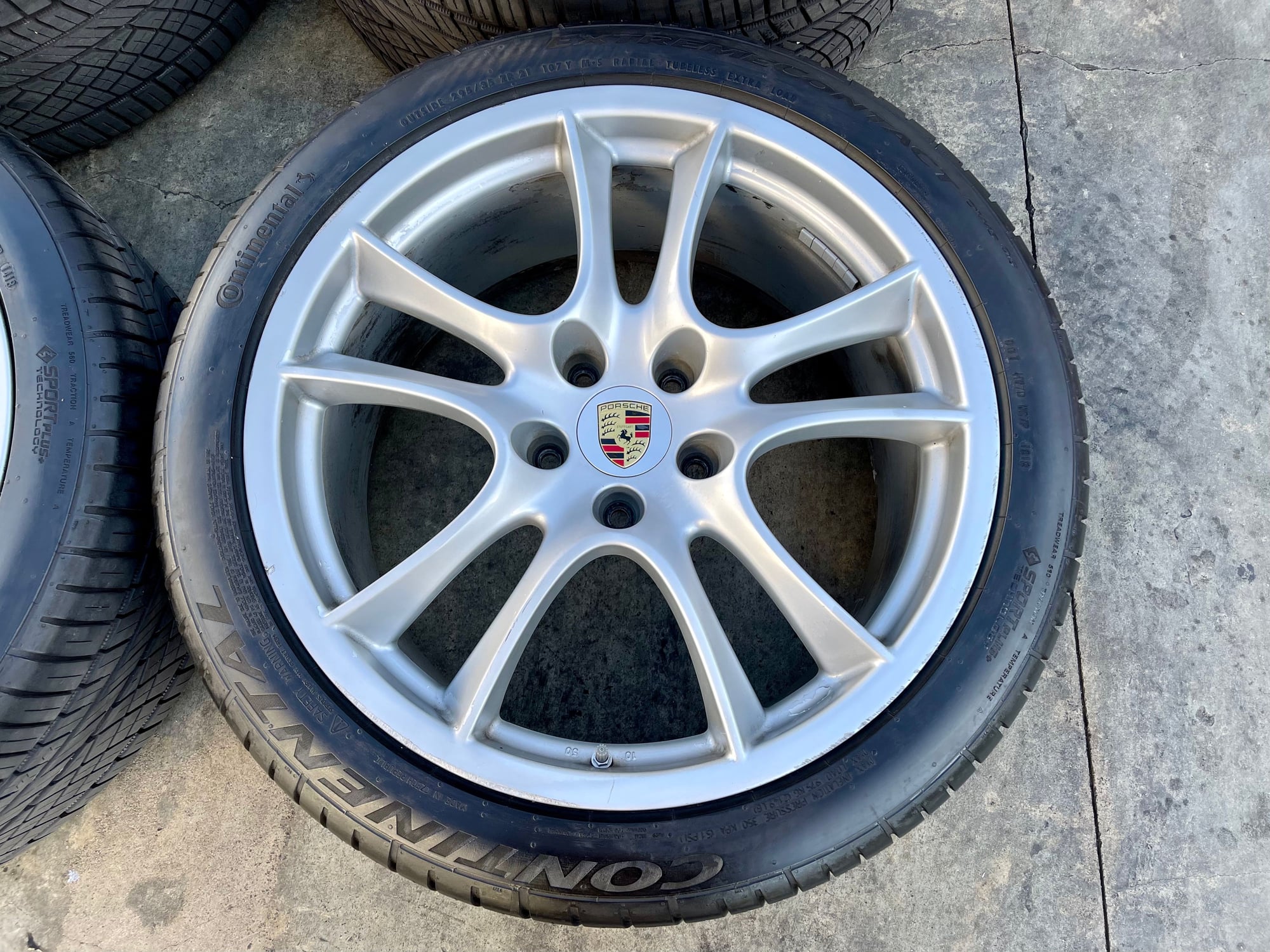 Wheels and Tires/Axles - 21” Cayenne Sport / GTS Wheel, Tires, TPMS Set - Used - 2004 to 2010 Porsche Cayenne - Los Angeles, CA 90001, United States