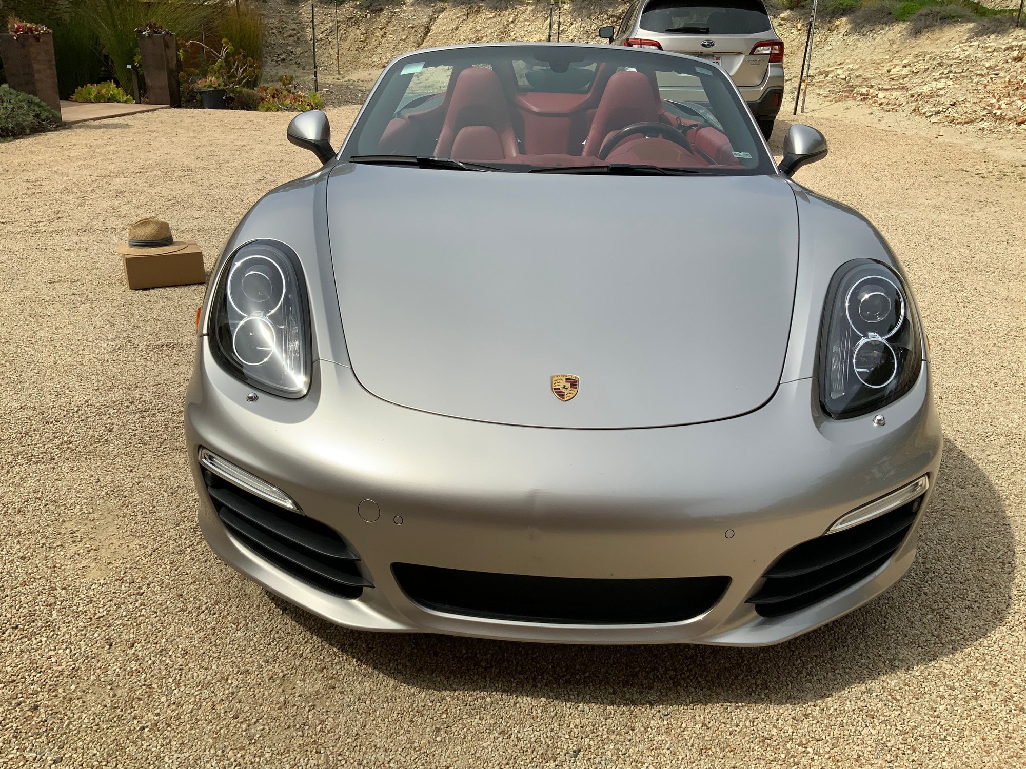2013 Porsche Boxster - Rare 2013 Boxster S Platinum Silver Metallic, Carrera Red  leather and  Bordeaux Top - Used - VIN WP0CB2A81DS133562 - 6 cyl - 2WD - Automatic - Convertible - Silver - Carmel, CA 93923, United States