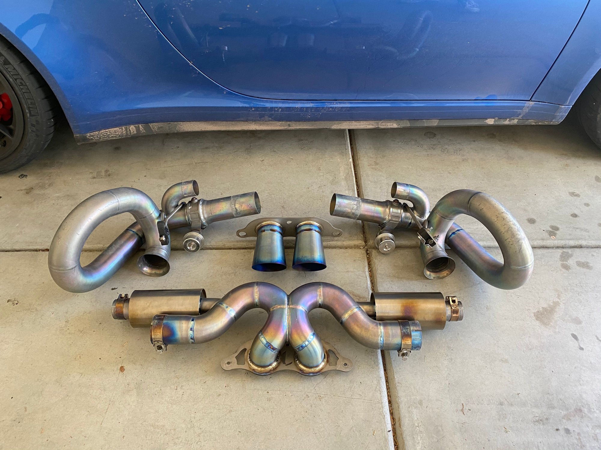 Engine - Exhaust - JCR 991 GT3/RS Titanium Valved Race Pipe Exhaust with Tips - Used - 2012 to 2019 Porsche 911 - Irvine, CA 92612, United States