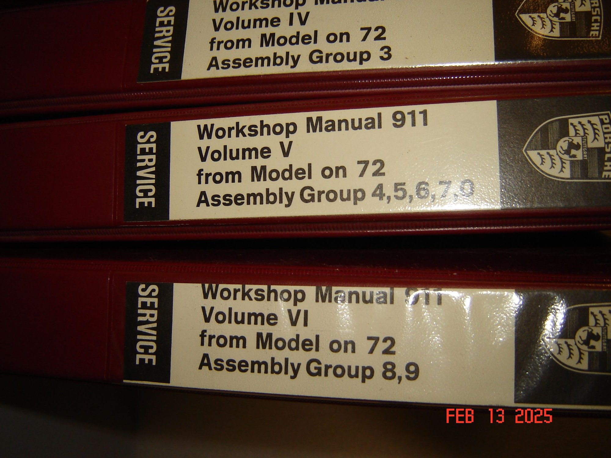 Miscellaneous - 911 Factory Service Manuals 4 Volumes 1972-1982 - Used - 1972 to 1982 Porsche 911 - Pearl River, NY 10965, United States
