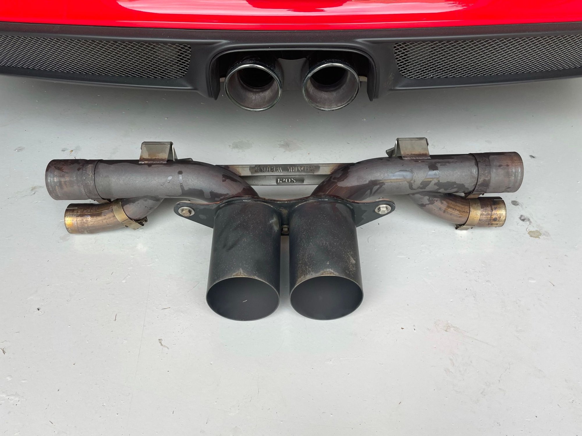 Engine - Exhaust - Shark Werks Sport Exhaust for 991 GT3 / RS and 991.2 GT3 + 100mm Exhaust Tips - Used - 2015 to 2019 Porsche 911 - Prosper, TX 75078, United States