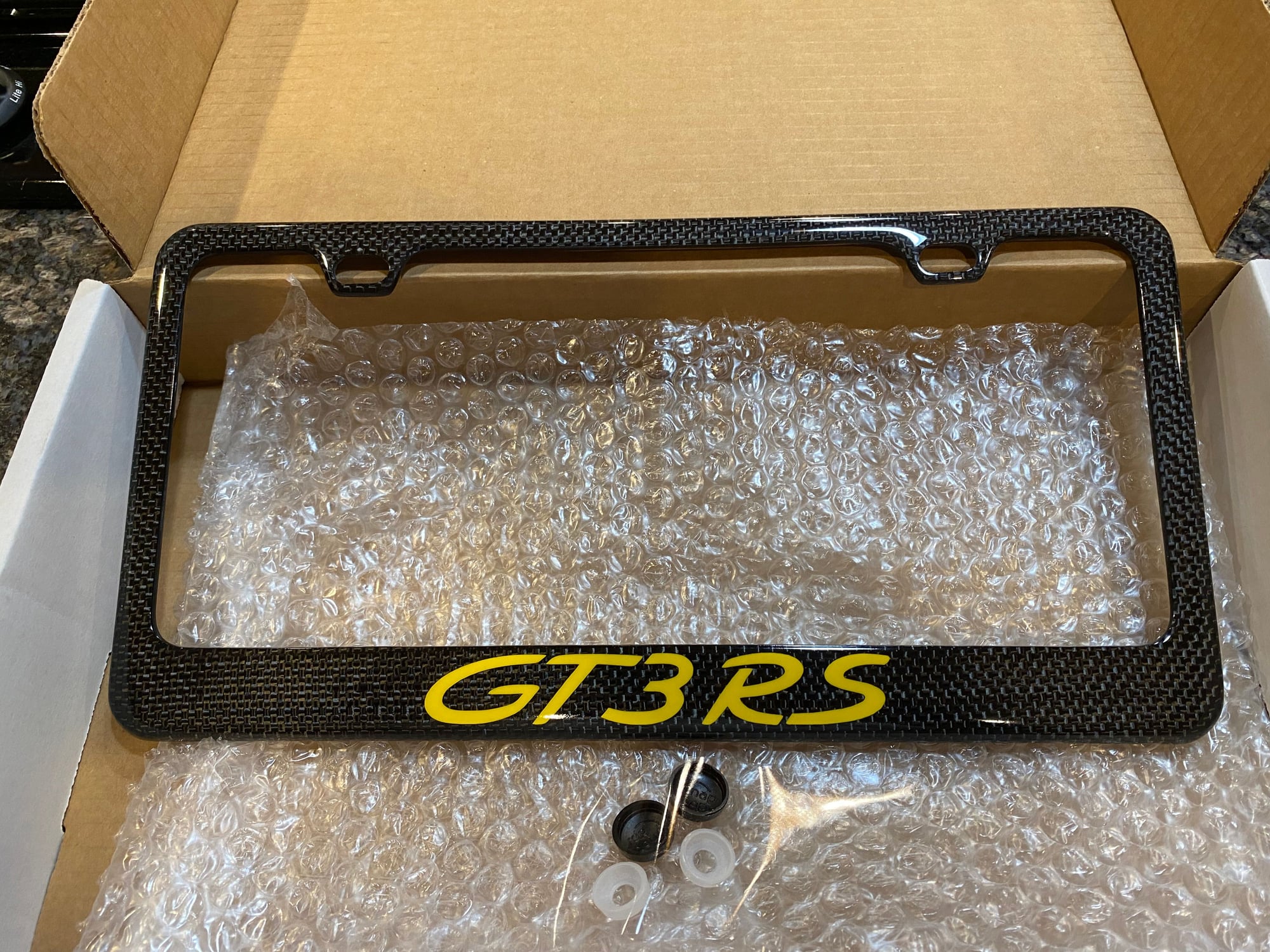 Accessories - Carbon Fiber license plate frame - New - 2018 to 2019 Porsche 911 - Lakeside, AZ 85929, United States