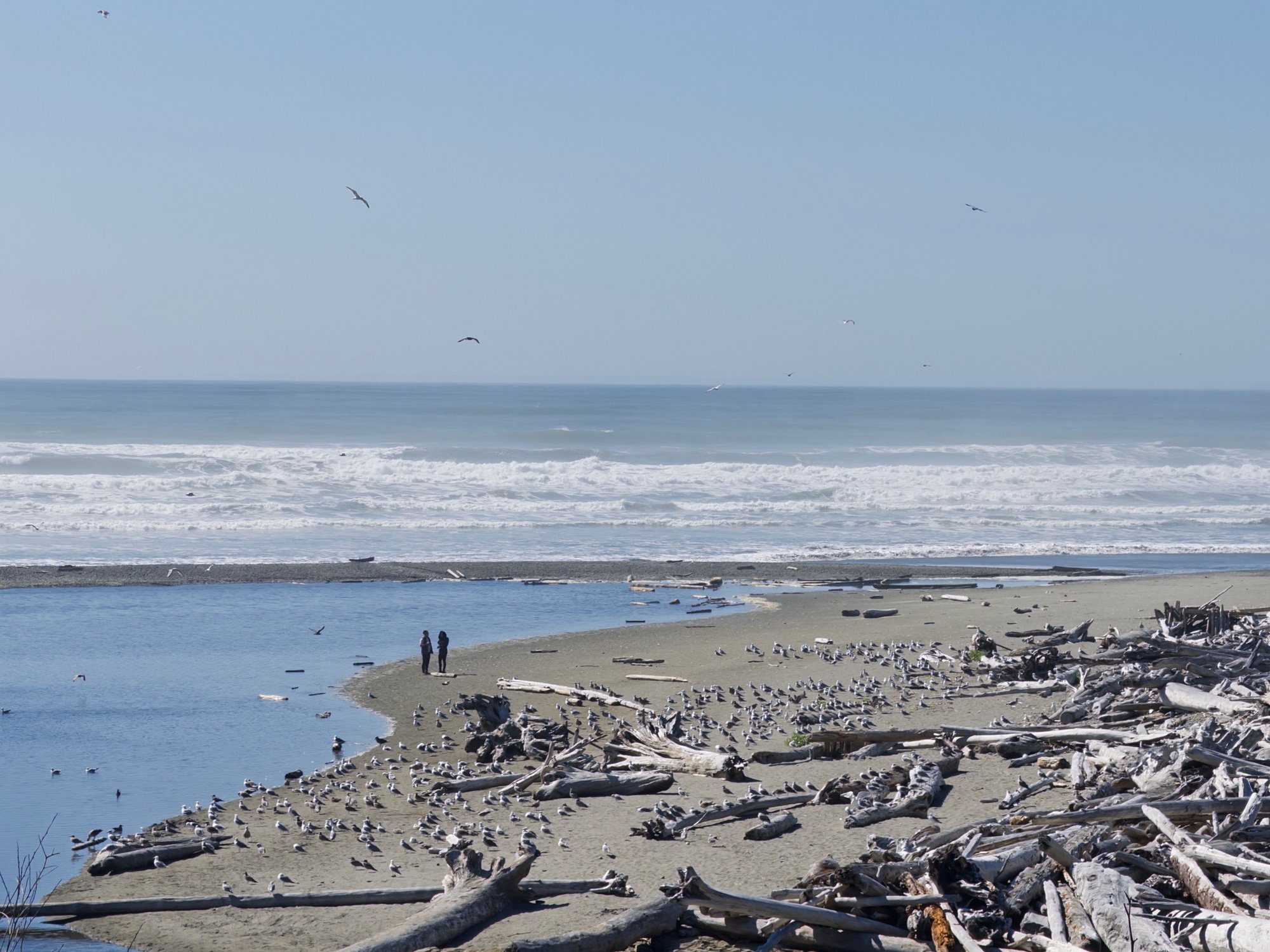 Pacific Ocean at one of the most western points of the continental U.S.