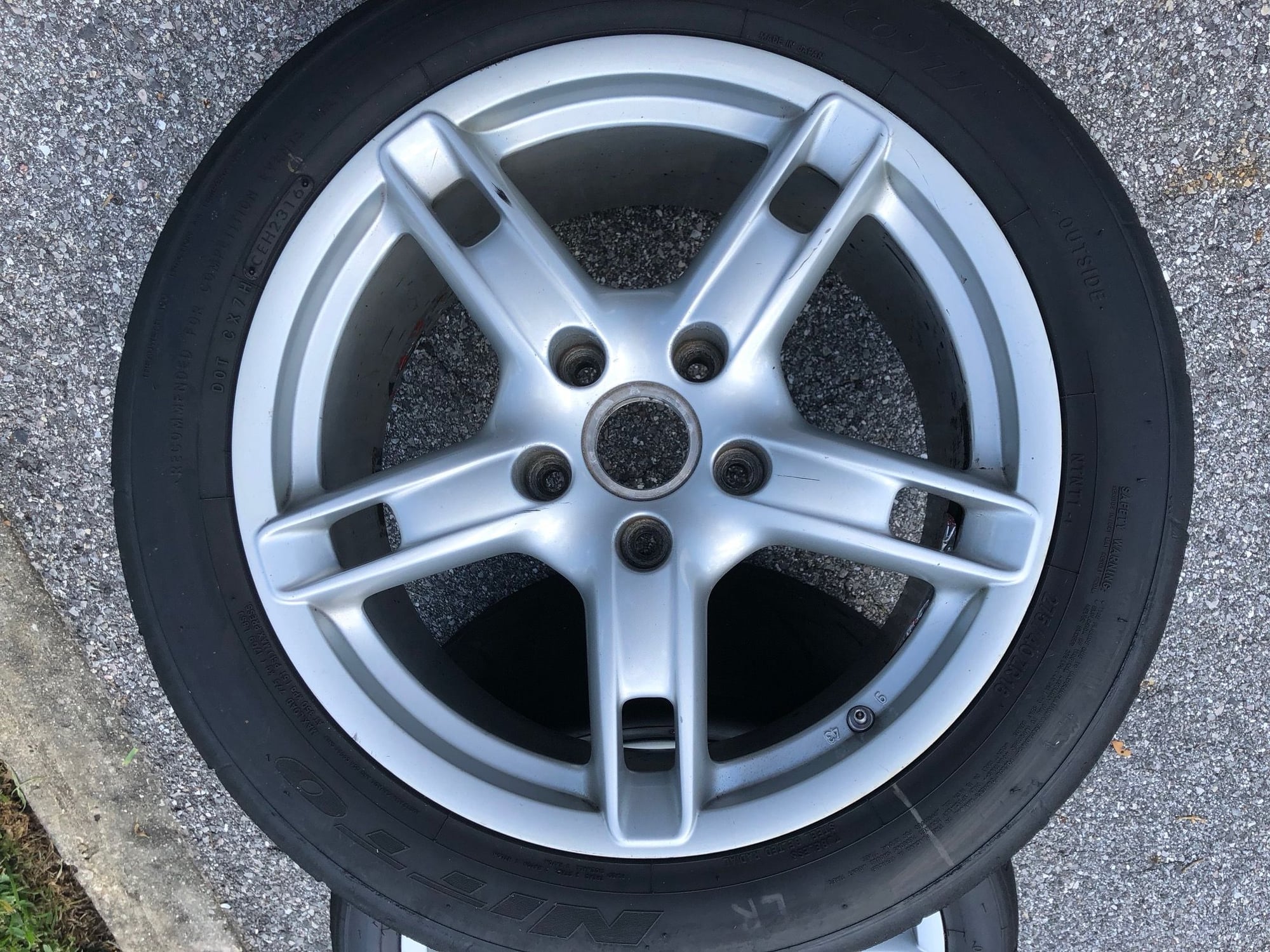 Wheels and Tires/Axles - FS: OEM Cayman S Wheels w/ Nitto NT01 Tires - Used - 2006 to 2008 Porsche Cayman - Venice, FL 34285, United States