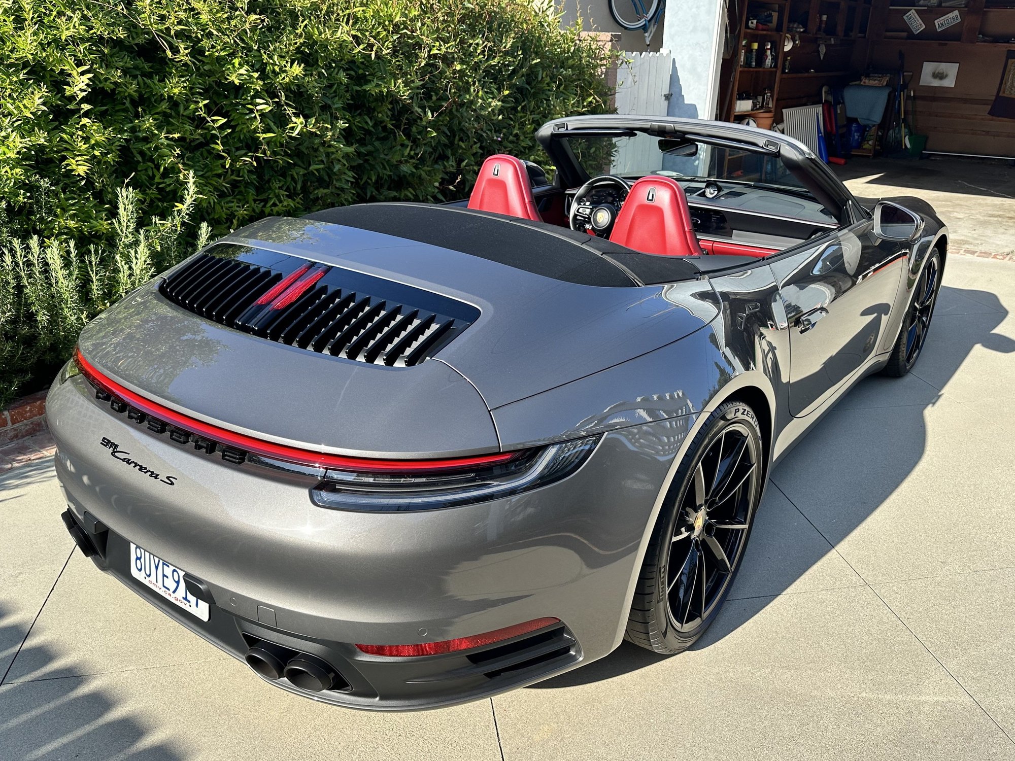 2021 Porsche 911 - 2021 992 Carrera S Cab -- 1 owner, 12k miles, Bordeaux Red interior -- NEW PRICE - Used - VIN WP0CB2A96MS248537 - 12,843 Miles - 6 cyl - 2WD - Automatic - Convertible - Gray - Hawthorne, CA 90250, United States