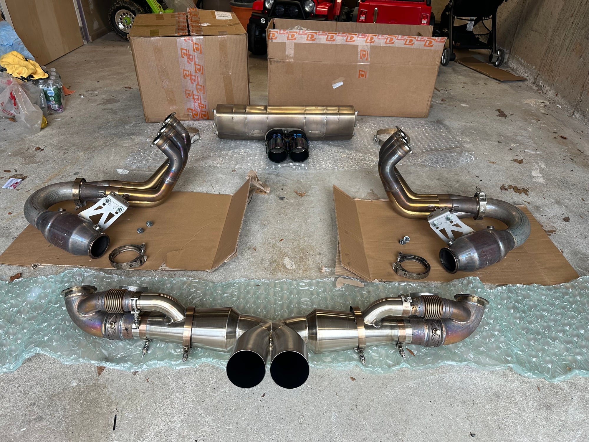 Engine - Exhaust - 991.1 GT3RS Dundon Long Tube Headers Loud Center Muffler and Mini crack pipe - Used - All Years  All Models - Staten Island, NY 10306, United States