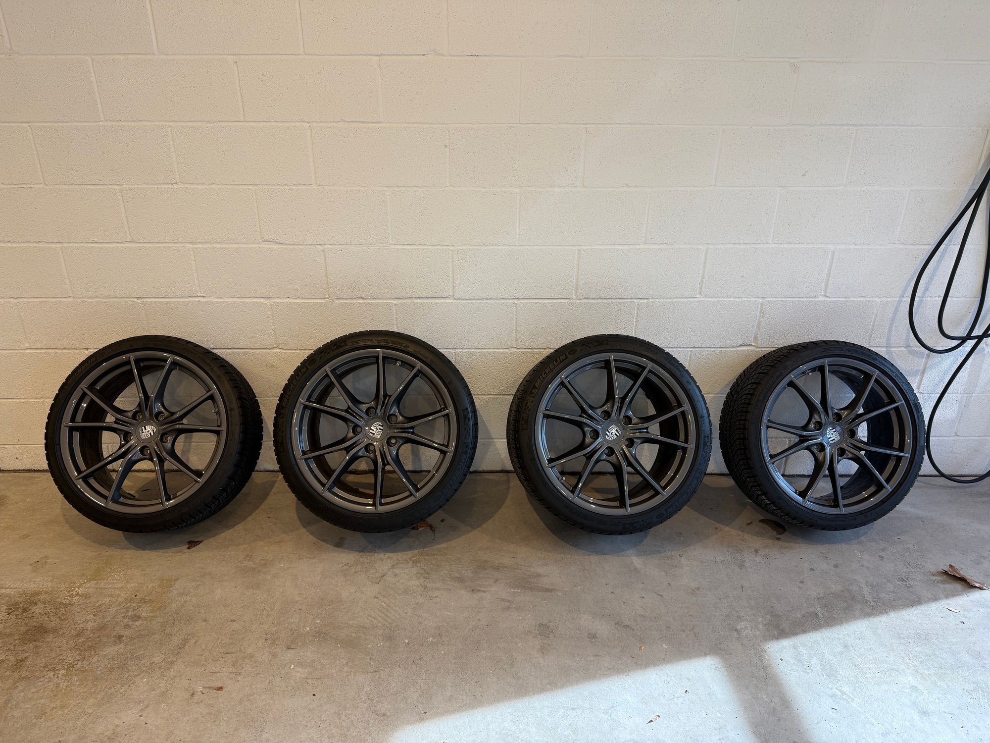 Wheels and Tires/Axles - 991.2 Carrera T OEM Wheels on Michelin Alpin Winter Tires - Used - All Years  All Models - Fort Lee, NJ 07024, United States