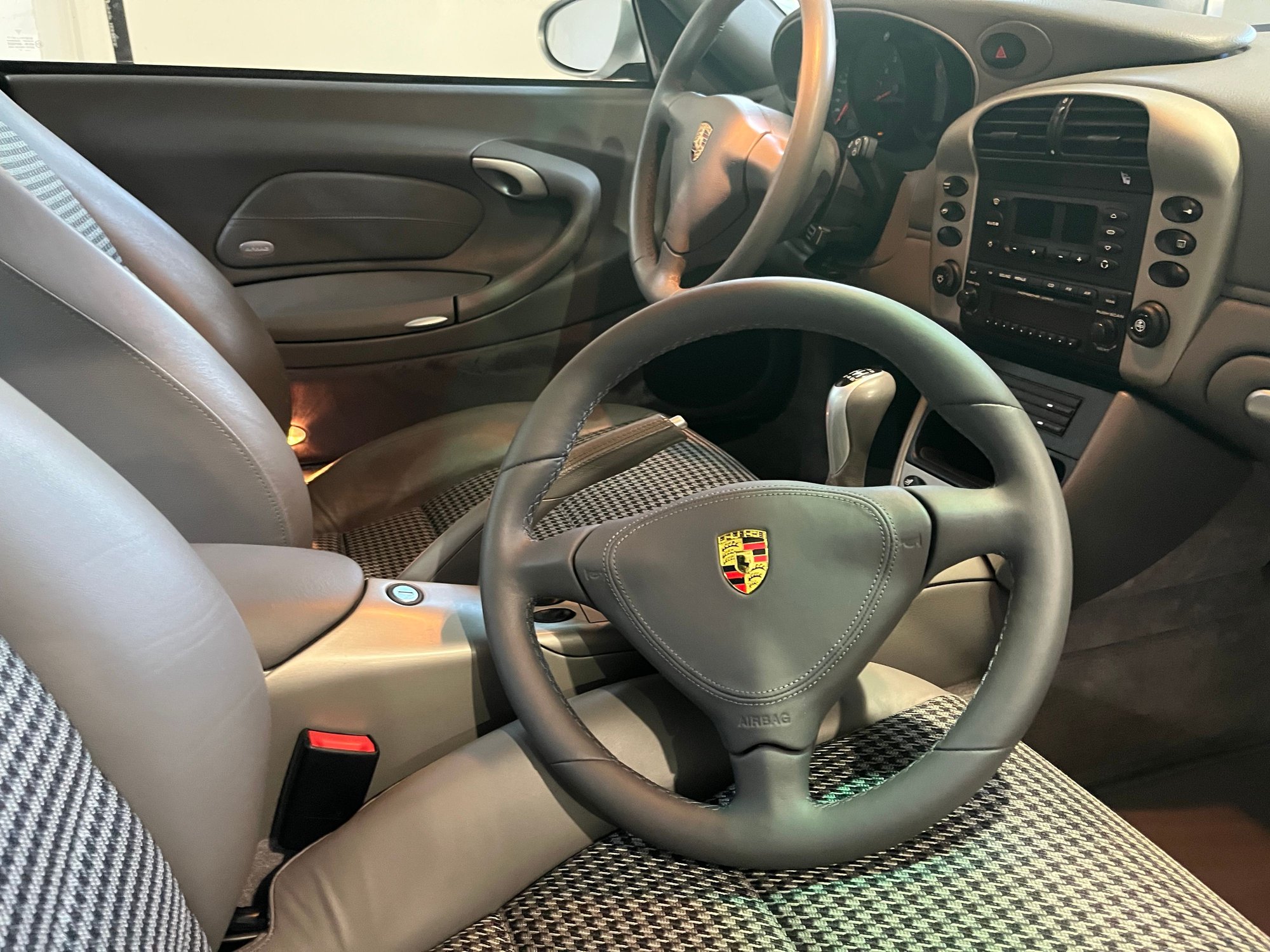 Steering/Suspension - Porsche 911 996 Custom Grey Full Leather Steering Wheel - New - 2000 to 2004 Porsche 911 - Ellicott City, MD 21042, United States