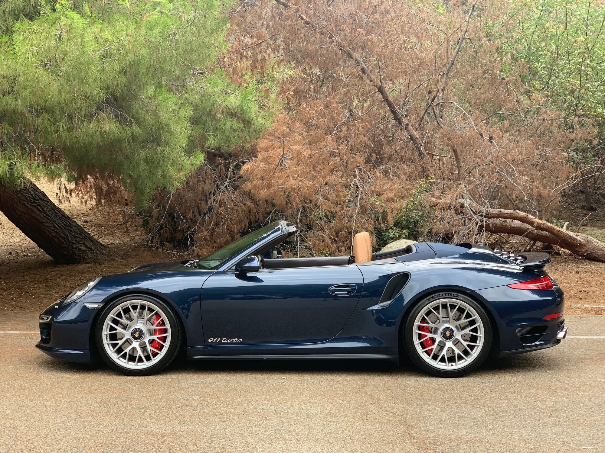 2015 Porsche 911 - Rare spec night blue metallic x cognac/espresso 2015 991.1 turbo cab FS - Used - VIN wp0cd2a93fs178234 - 30,000 Miles - Los Angeles, CA 90046, United States