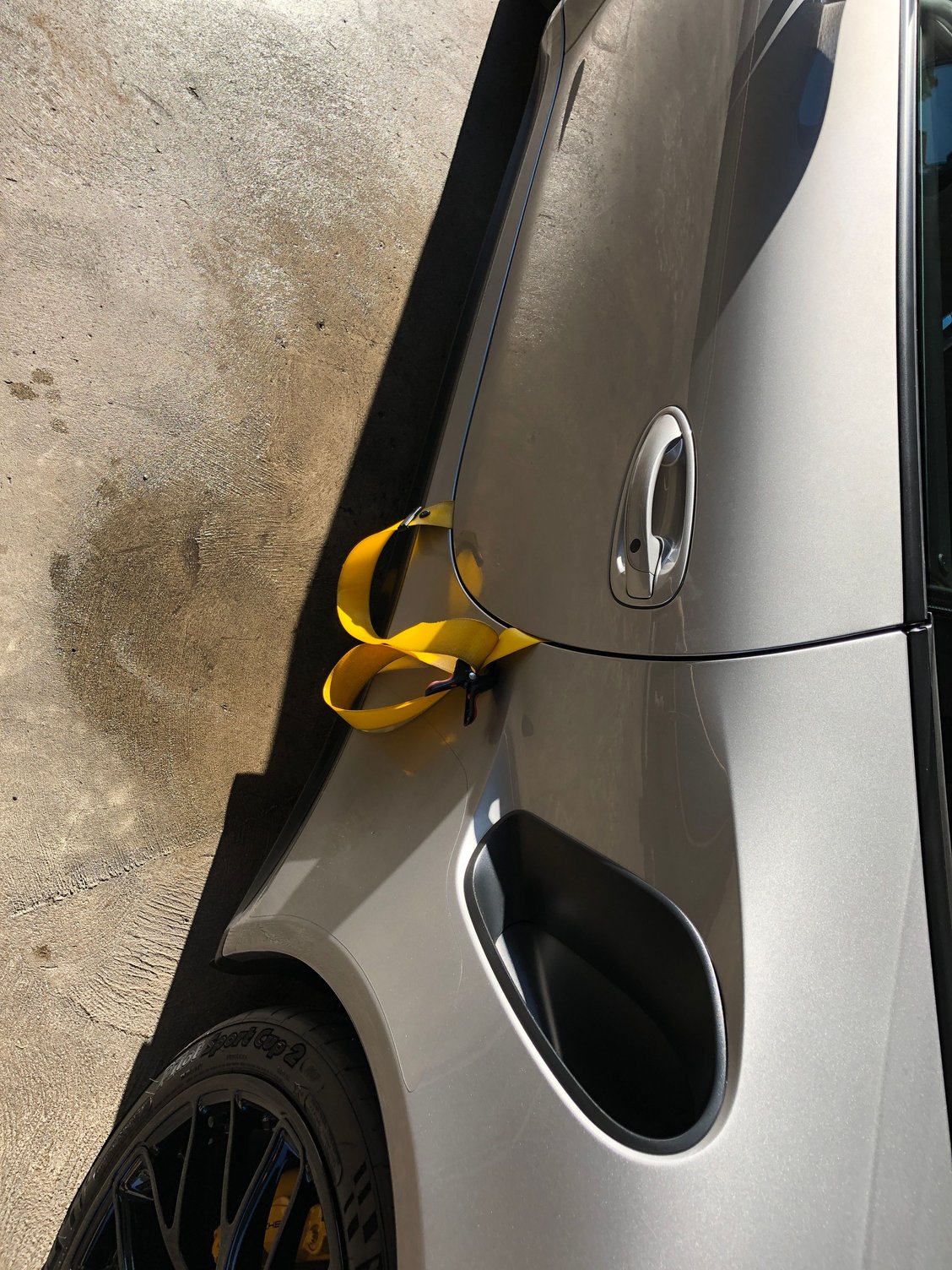 Cleaned my Racing Yellow seat belts today Oh dear.... Rennlist