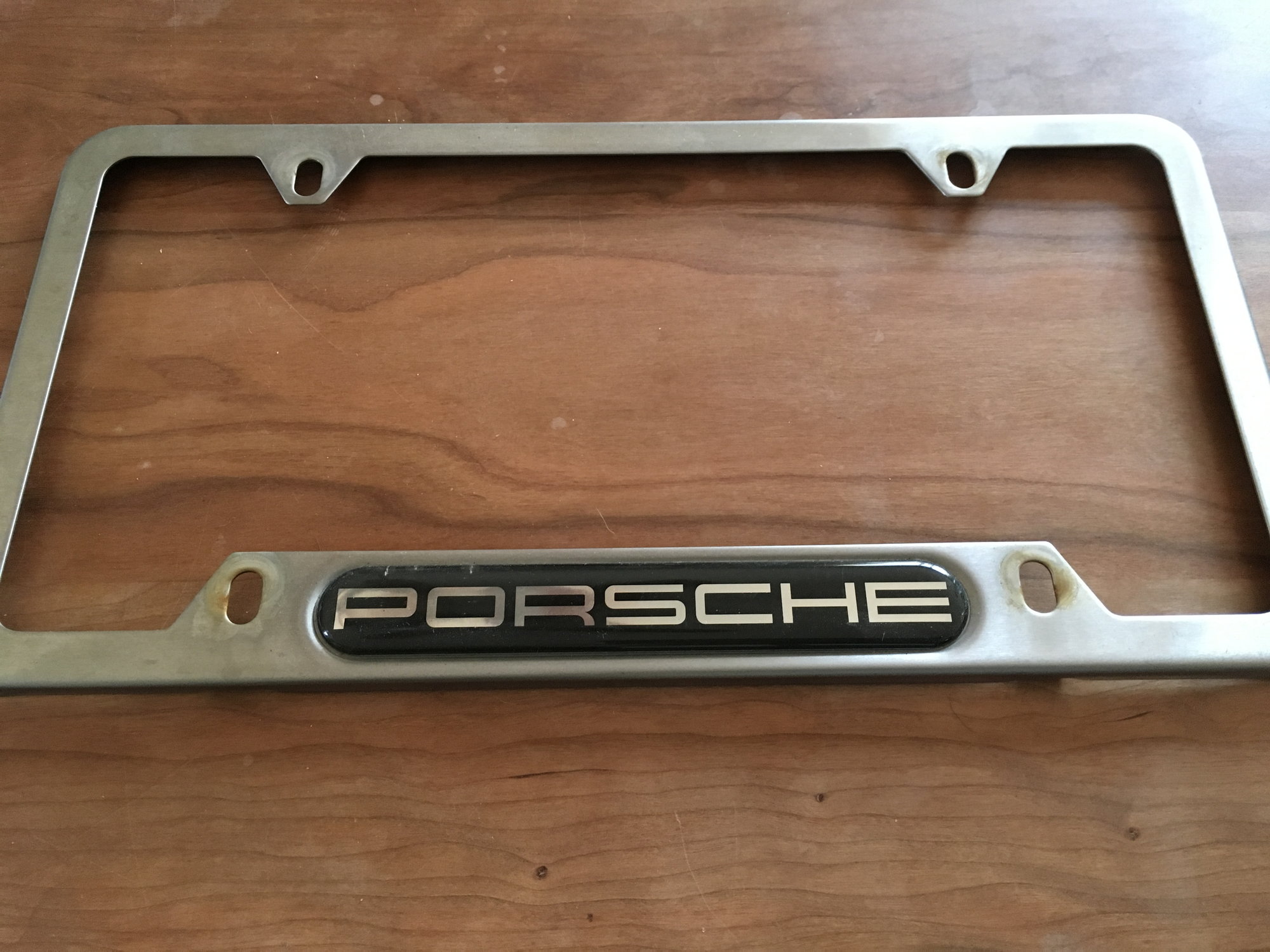 Accessories - Porsche License Plate Frame- Chrome OEM - Used - All Years Porsche All Models - North Hampton, NH 03862, United States