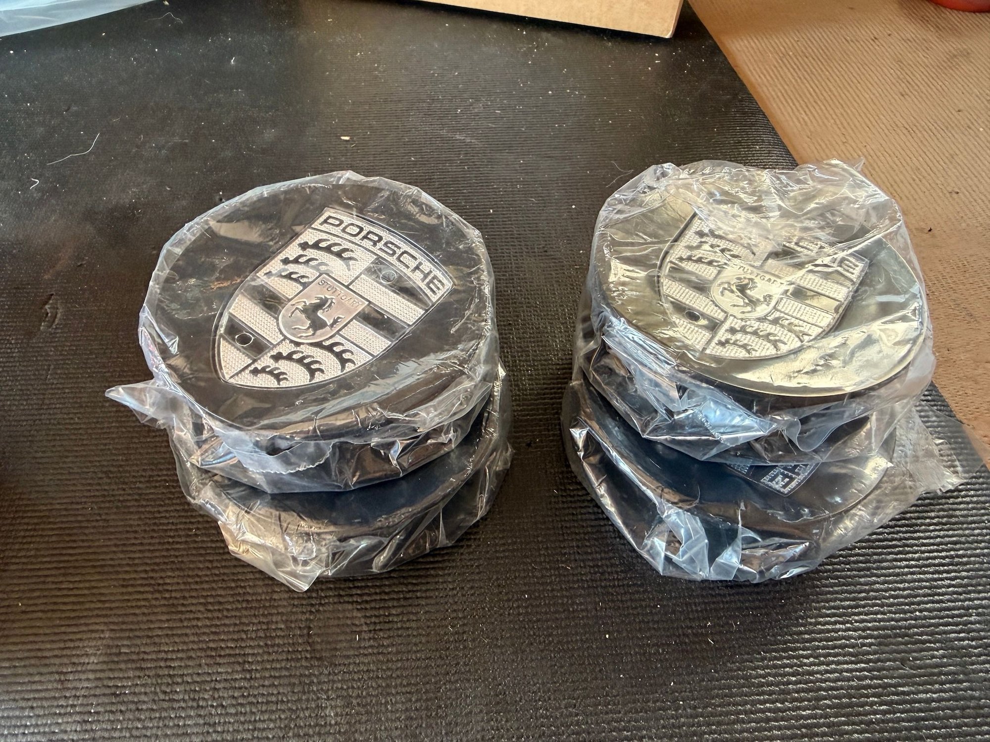 2006 Porsche 911 - Black Porsche center caps - Accessories - $40 - Alameda, CA 94501, United States