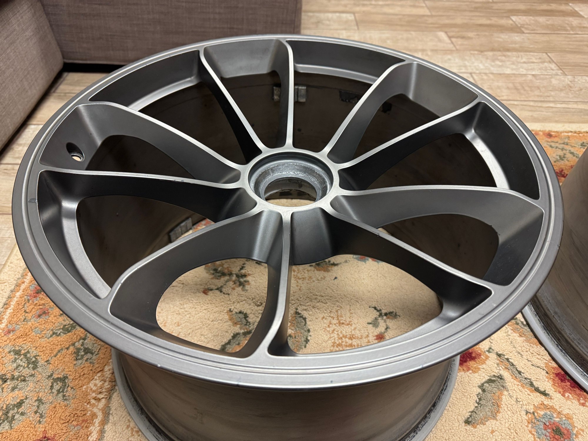 Wheels and Tires/Axles - 991 GT3 Satin Platinum OEM Wheels 20X12 20X9 - Used - -1 to 2027  All Models - Burke, VA 22015, United States