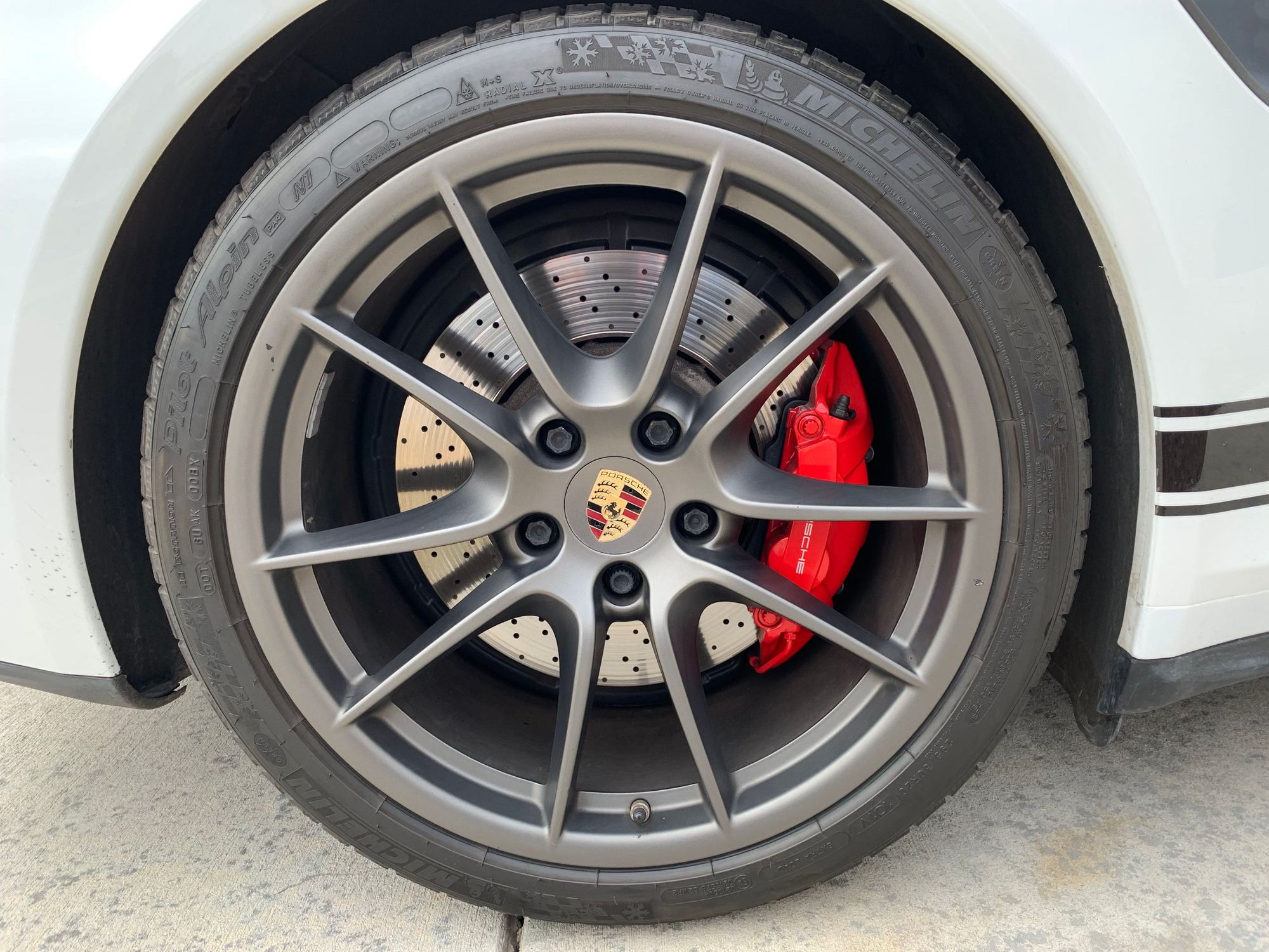 Wheels and Tires/Axles - 20" OEM 991 Turbo or C4 5-Lug Wheels + Michelin Alpin Tires w/TPMS - Used - 2012 to 2019 Porsche 911 - Denver, CO 80007, United States