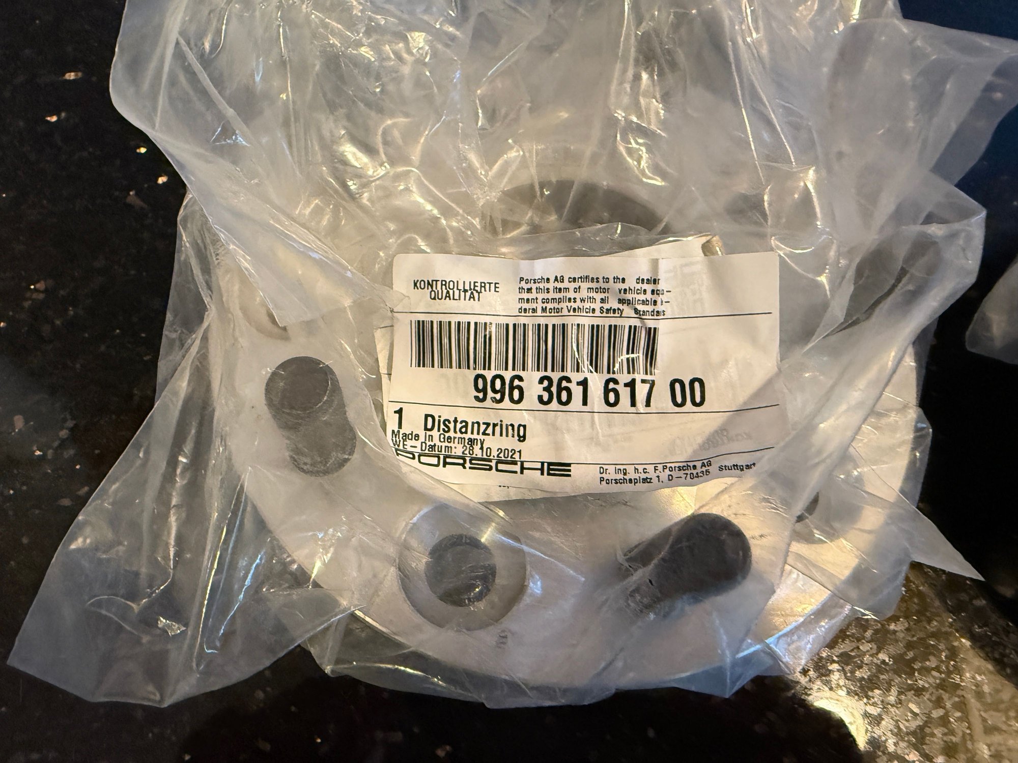Wheels and Tires/Axles - New OEM Porsche 17mm spacers + (10) new lug nuts - 996 997 991 5x130 - Used - 1946 to 2026 Porsche All Models - Tenafly, NJ 07670, United States
