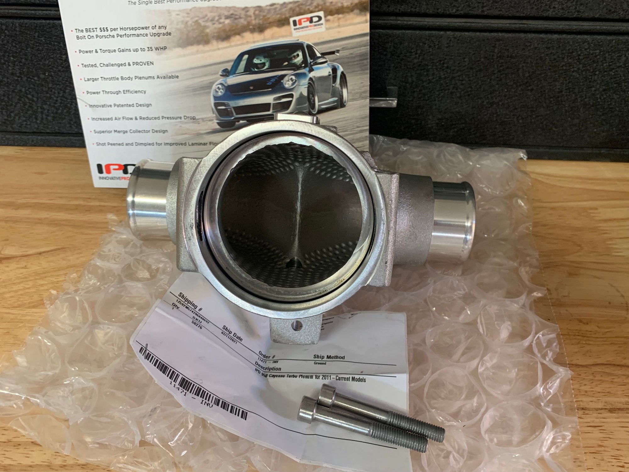 Engine - Power Adders - IPD 58276 Intake Manifold Plenum for Porsche 958 Cayenne Turbo ('10-Present) $595 - Used - 2010 to 2018 Porsche Cayenne - Carlsbad, CA 92009, United States