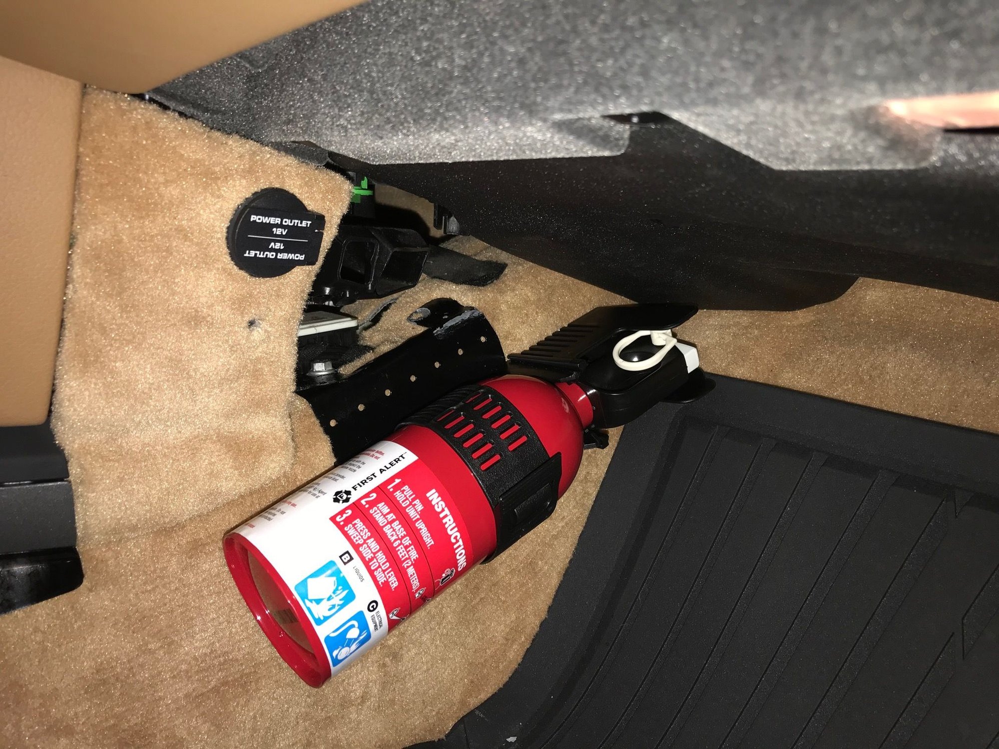 997.2 Cheap DIY Fire Extinguisher Mount Rennlist Porsche Discussion