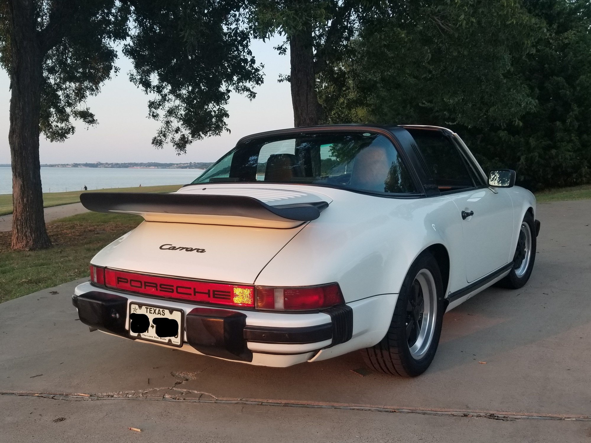1985 Porsche 911 Carrera Targa 3.2L Clean Texas Car White on Black